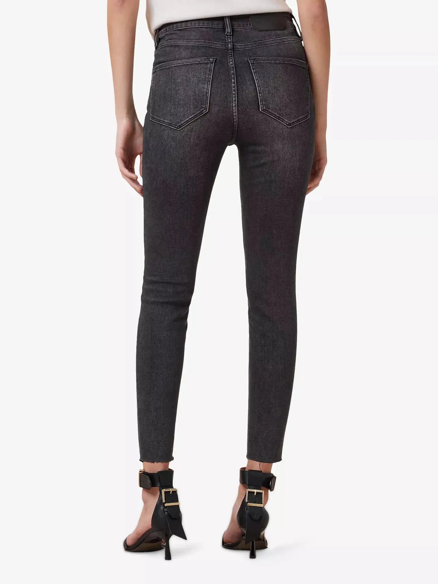 AllSaints Women's Miller Pushup Skinny-Leg High-Rise Cotton-Blend Stretch-Denim Jeans Allsaints