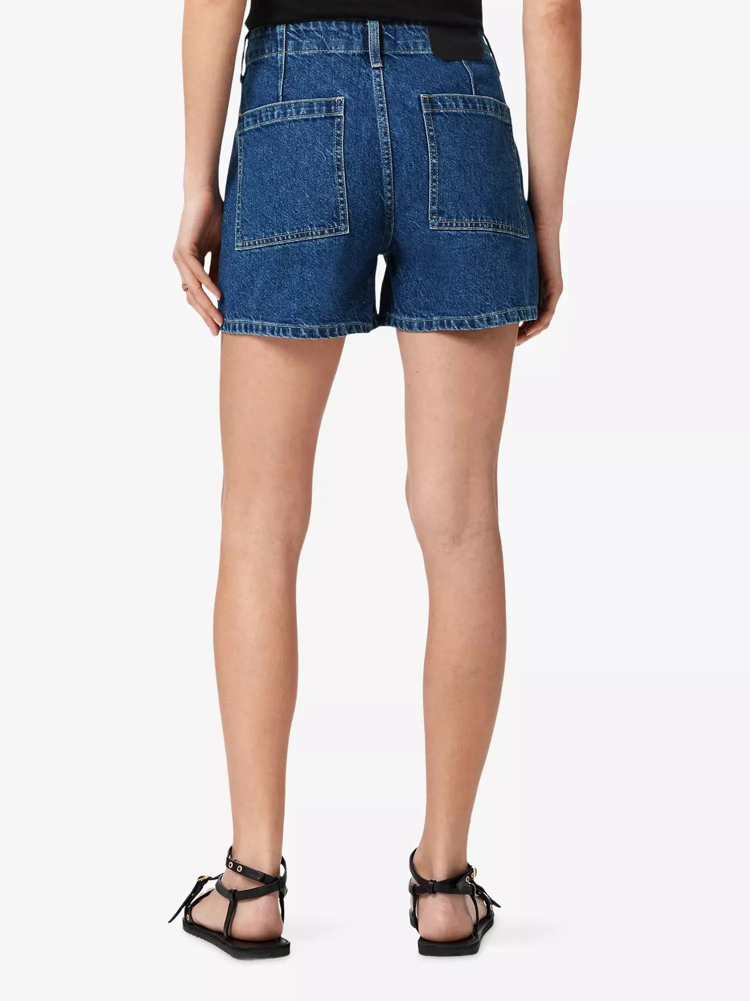 AllSaints Women's Tay Button-Up Denim Shorts Allsaints
