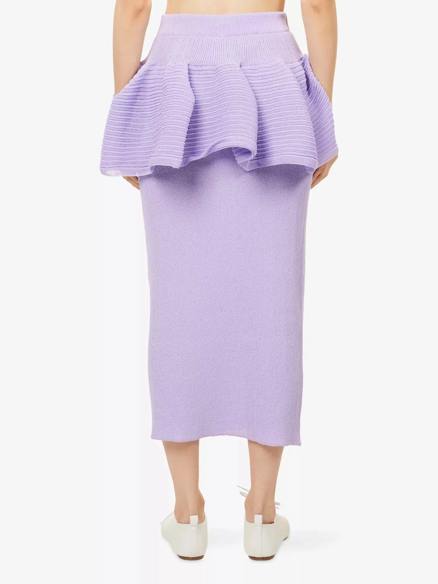 CFCL Women's Pot Layered Knitted Midi Skirt CFCL