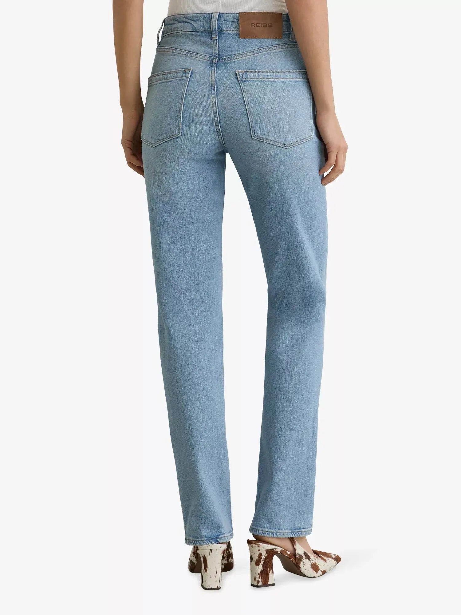 Reiss Women's Aubrey Slim-Fit Denim Jeans Reiss