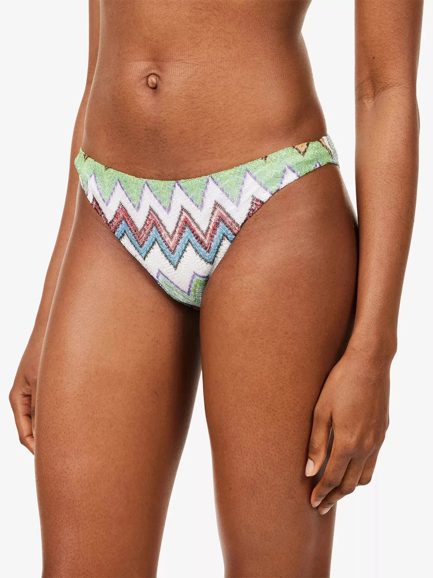 Missoni Women's Chevron-Pattern Halterneck Metallic-Knit Bikini Set Missoni