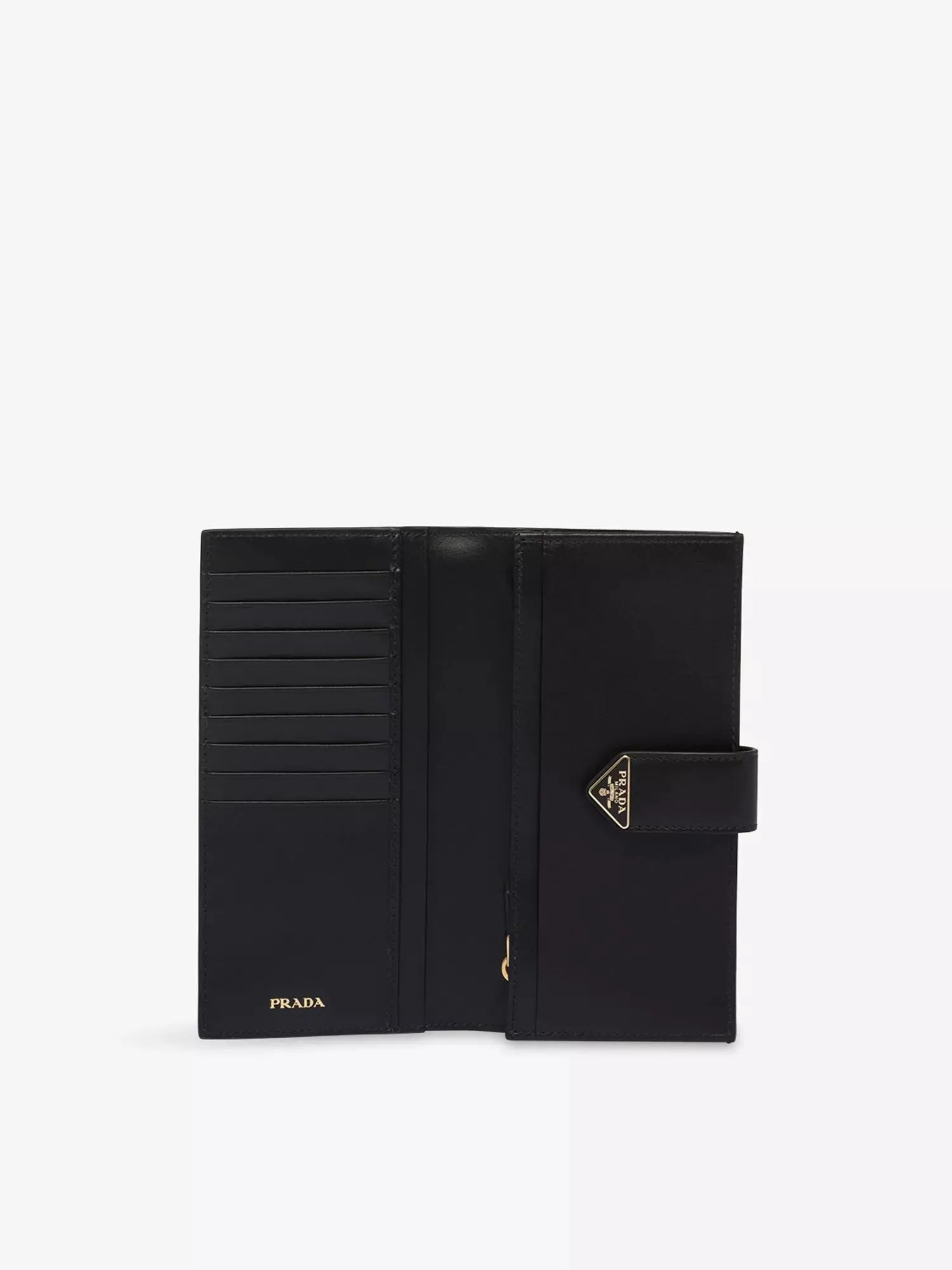Prada Women's Large Saffiano and Smooth Leather Wallet Prada