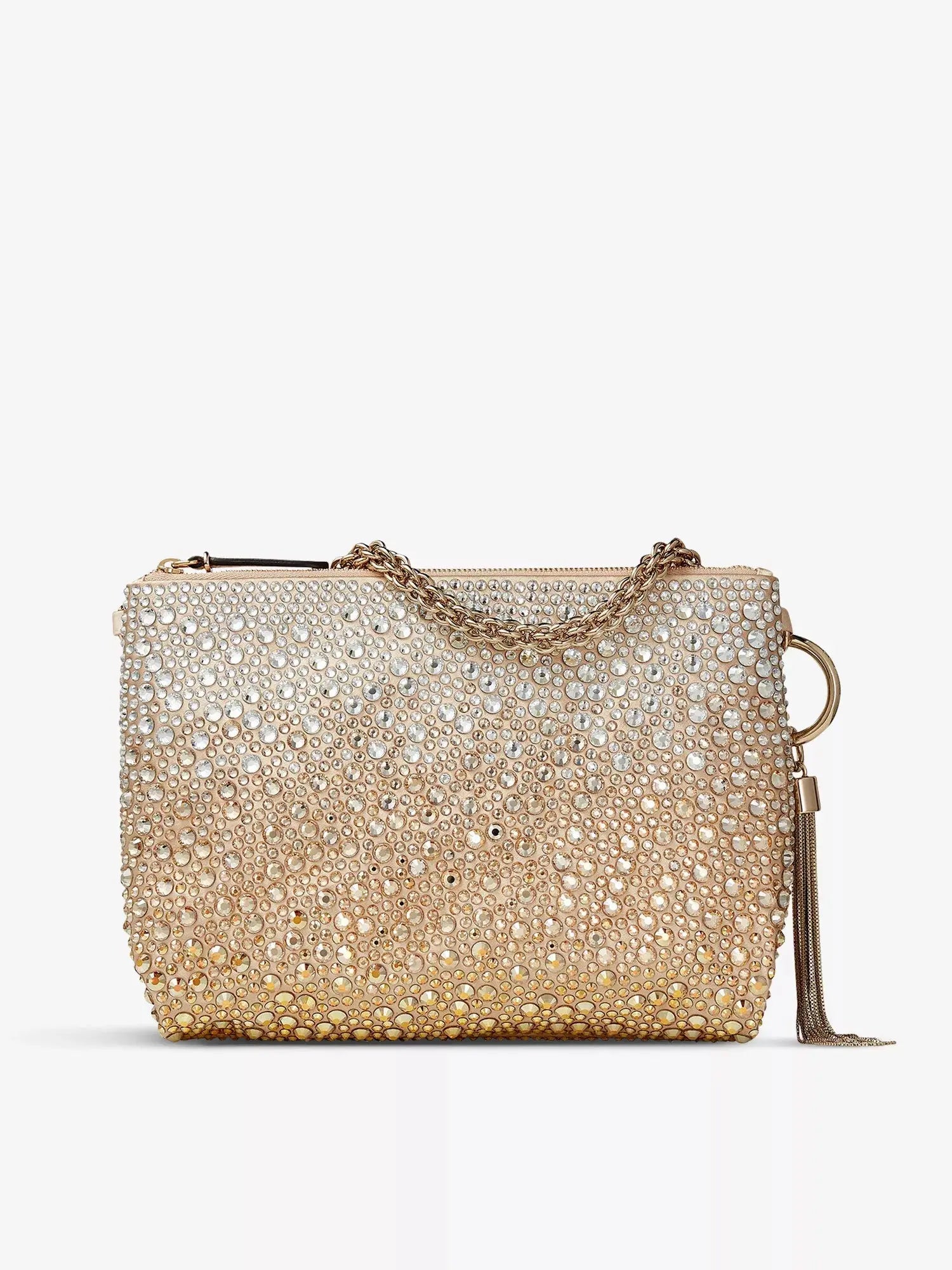Jimmy Choo Women's Callie crystal-embellished satin clutch bag Jimmy Choo