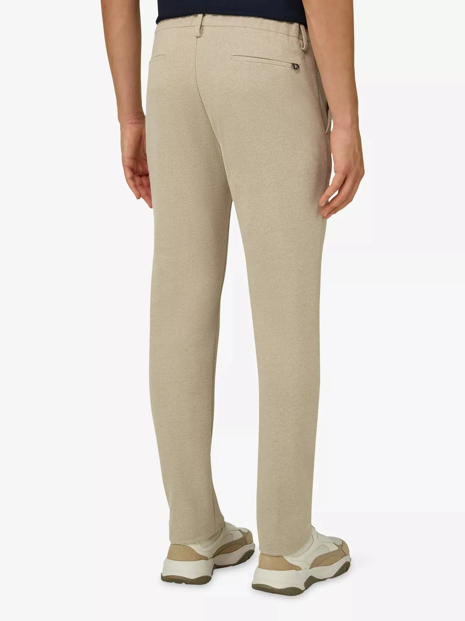 Boggi Milano Men's Jersey Straight-Leg Cotton-Blend Trousers Boggi Milano