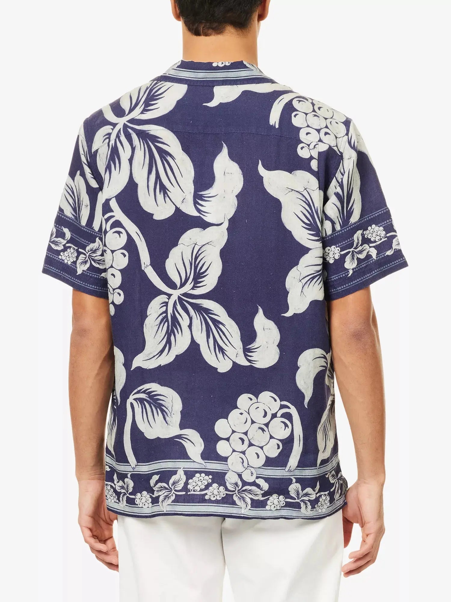 Orlebar Brown Men's Maitan Short-Sleeves Linen Shirt Orlebar Brown