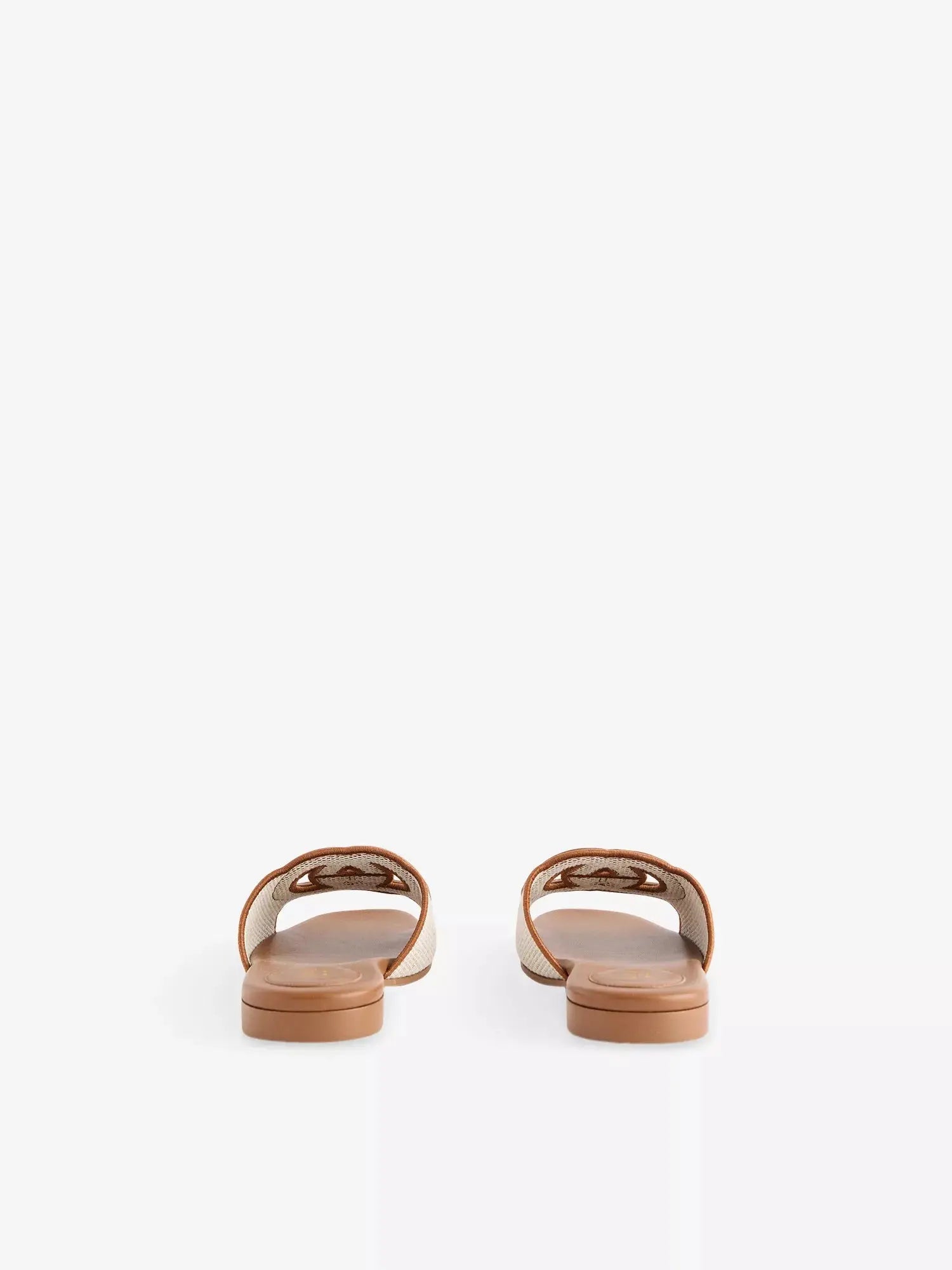 Gucci Women's Blondie Canvas Flat Sandals Gucci
