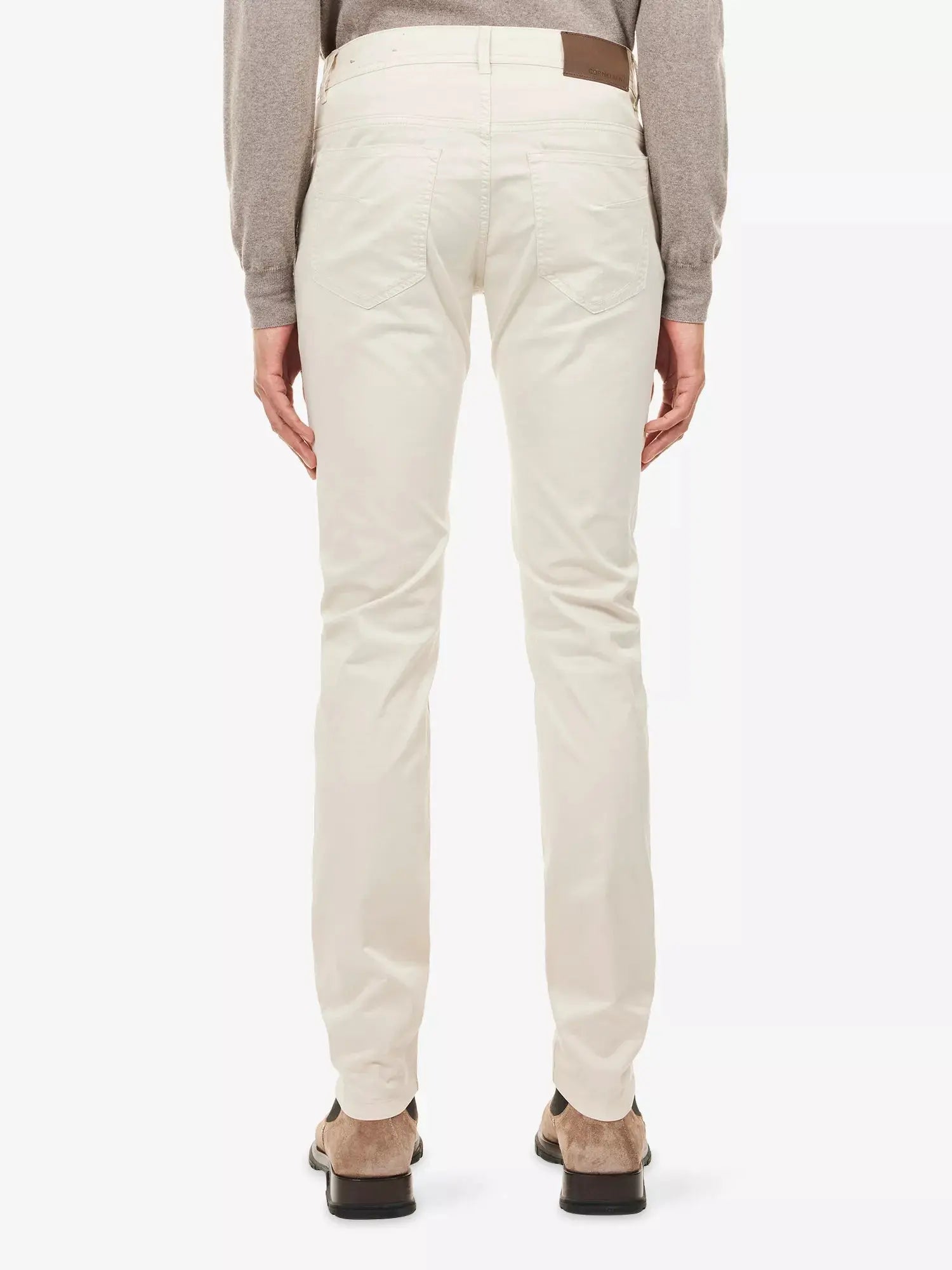 Corneliani Men's Straight-Leg Cotton-Blend Chinos Corneliani