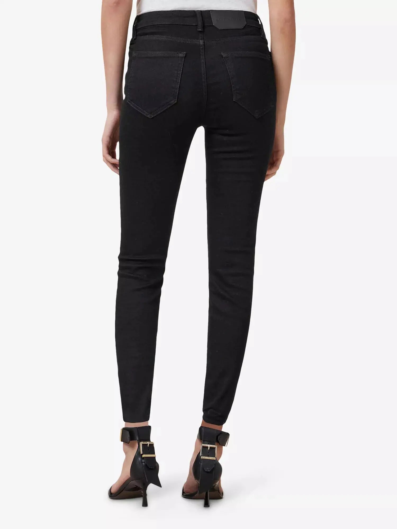 AllSaints Women's Miller Sizeme Skinny-Leg High-Rise Cotton-Blend Stretch-Denim Jeans Allsaints