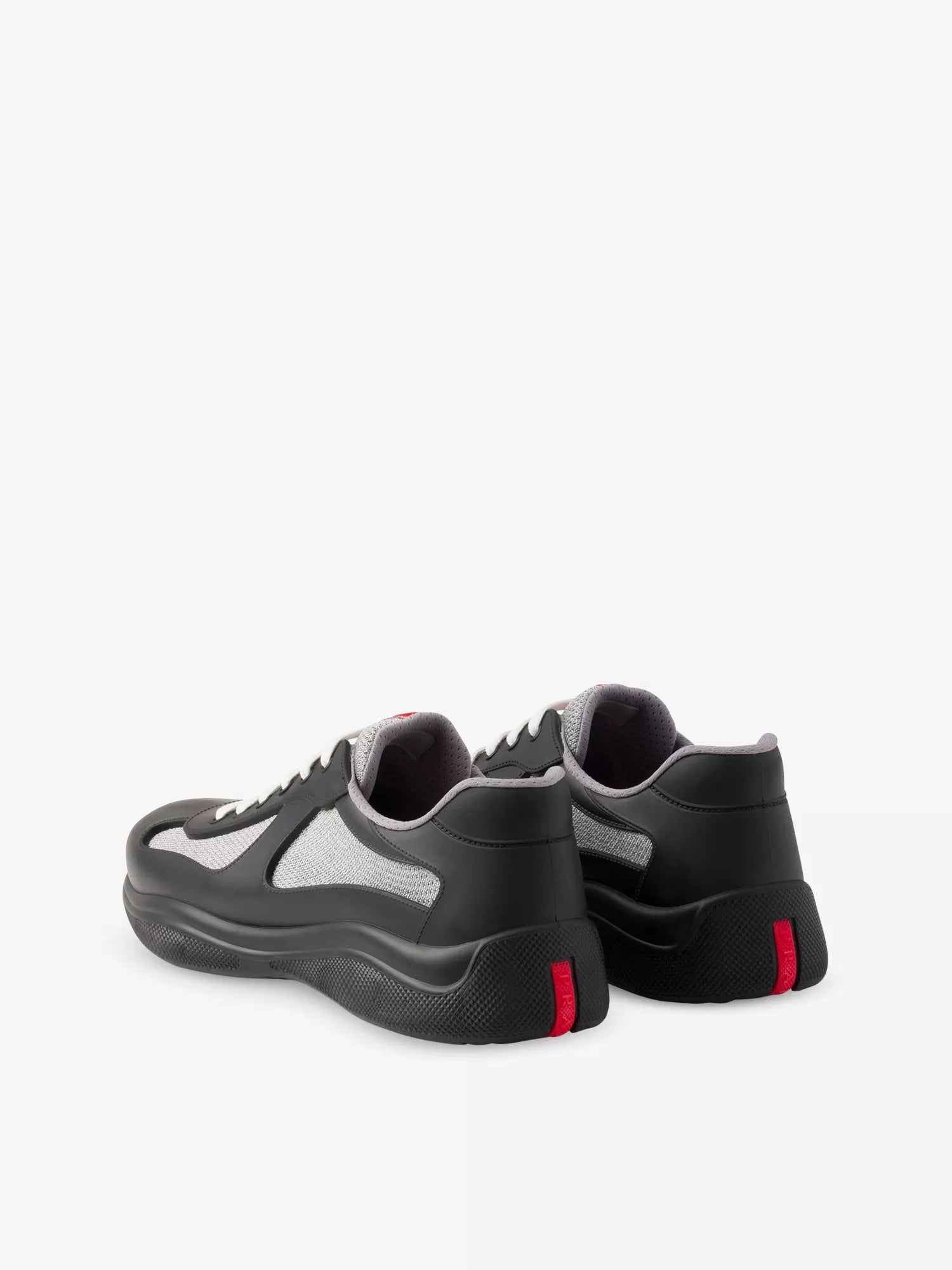 Prada Men's America’s Cup Original leather and mesh trainers Prada