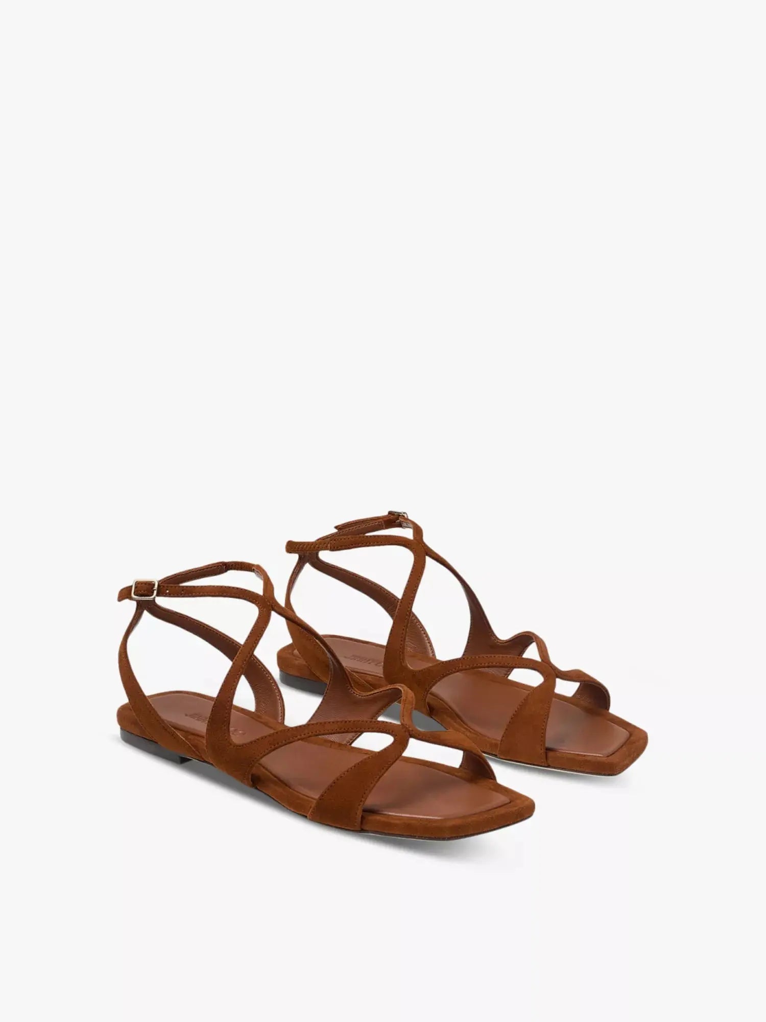 Jimmy Choo Women's Ayla suede flat sandals Jimmy Choo