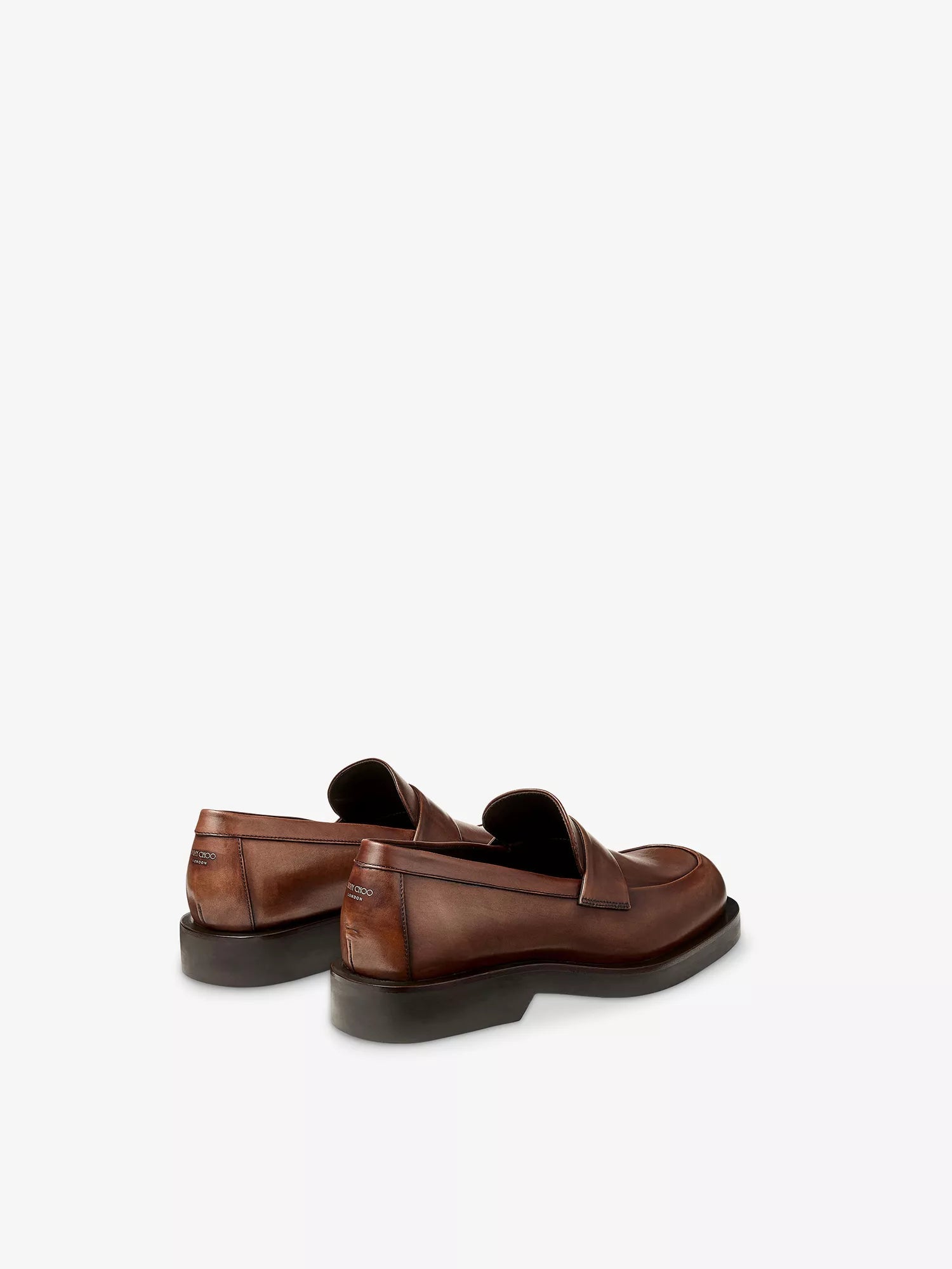 Jimmy Choo Men's Buff Burnished Leather Loafers Jimmy Choo