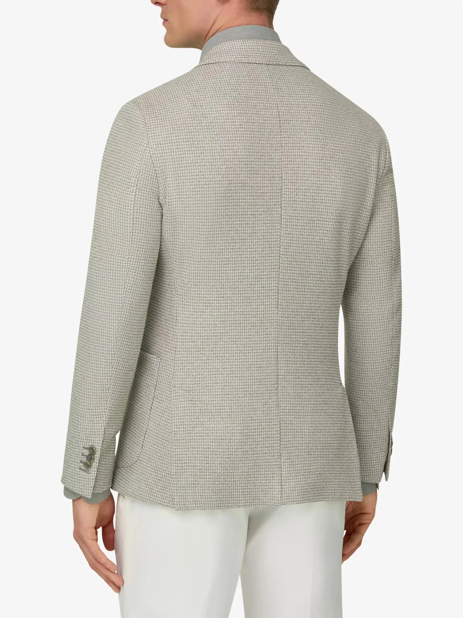 Boggi Milano Men's Textured Single-Breasted Linen and Cotton-Blend Blazer Boggi Milano