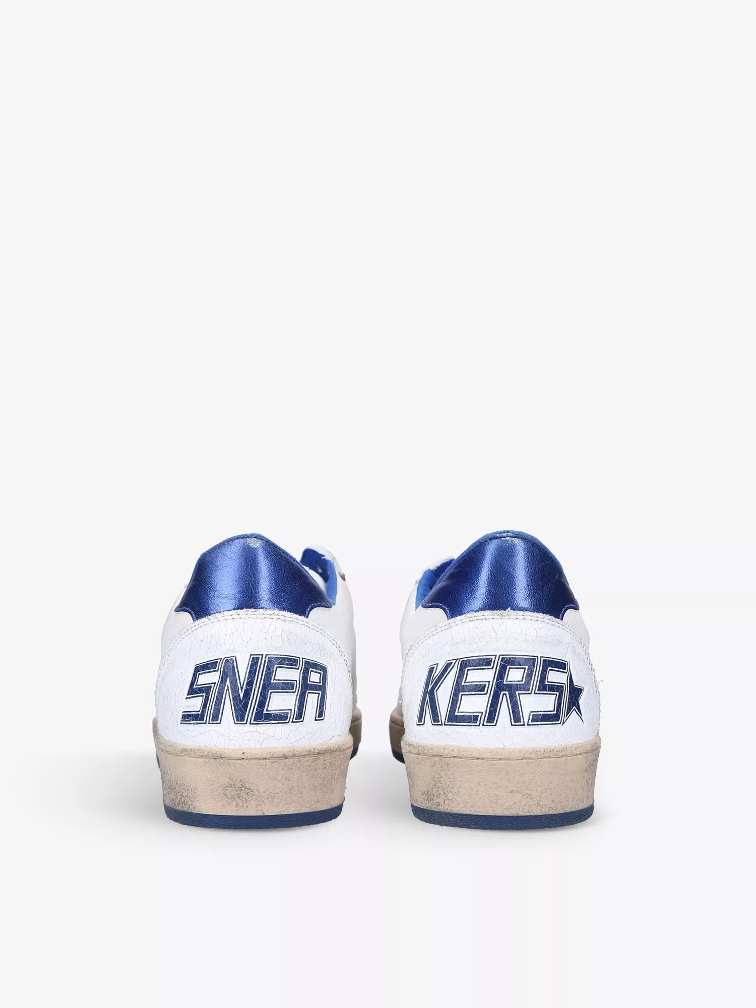 Golden Goose Men's Ball Star Logo-Embroidered Leather Low-Top Trainers Golden Goose