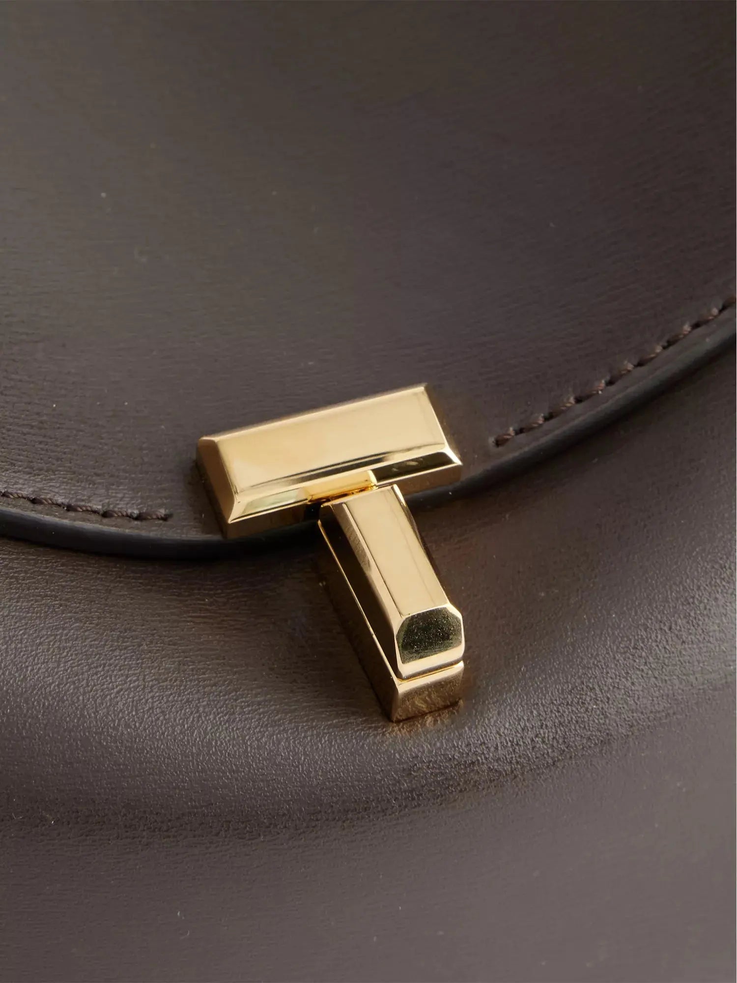 Toteme Women's T-Lock Mini Leather Clutch Bag Toteme