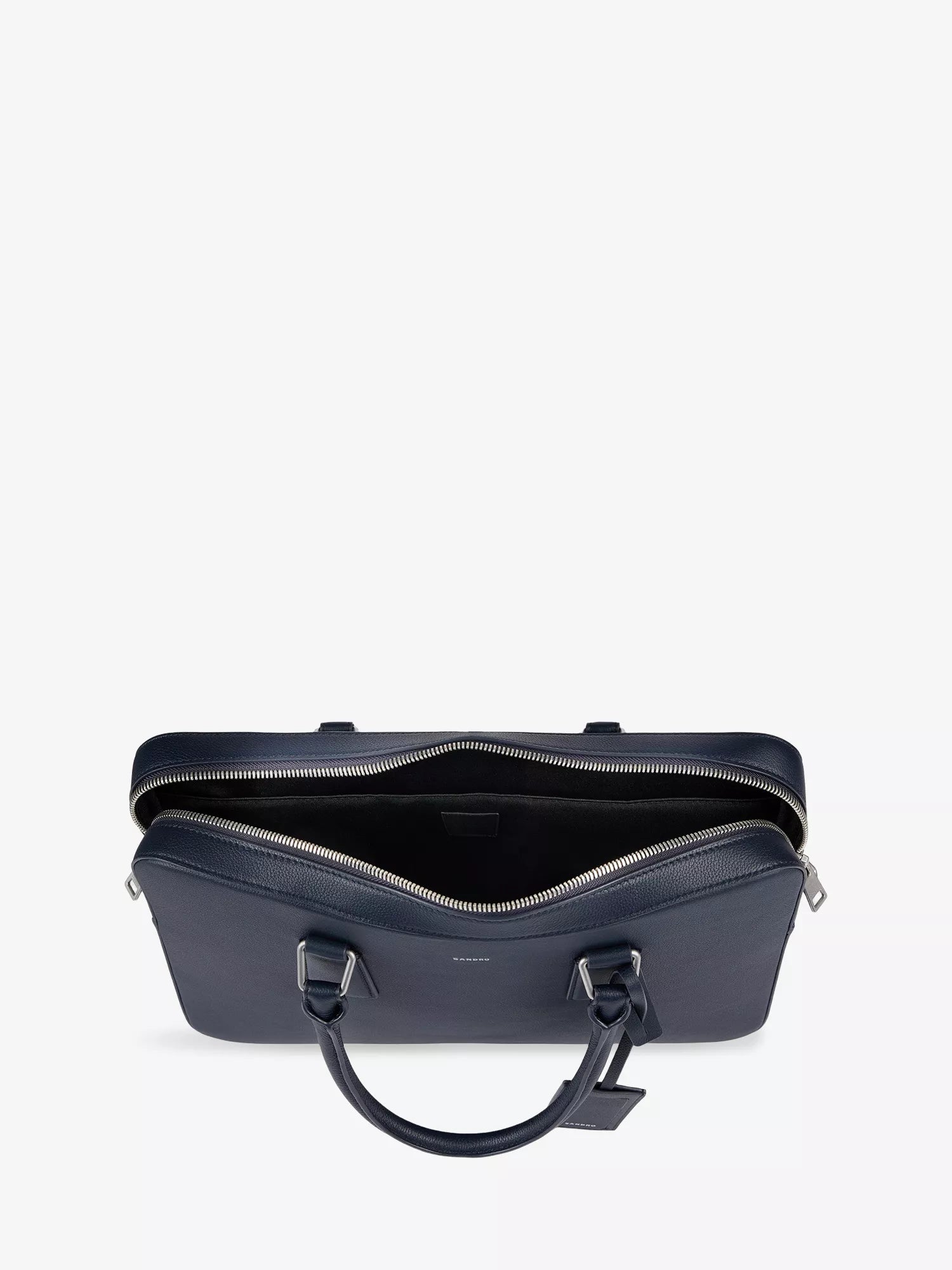 Sandro Men's Grained Large Leather Briefcase Sandro