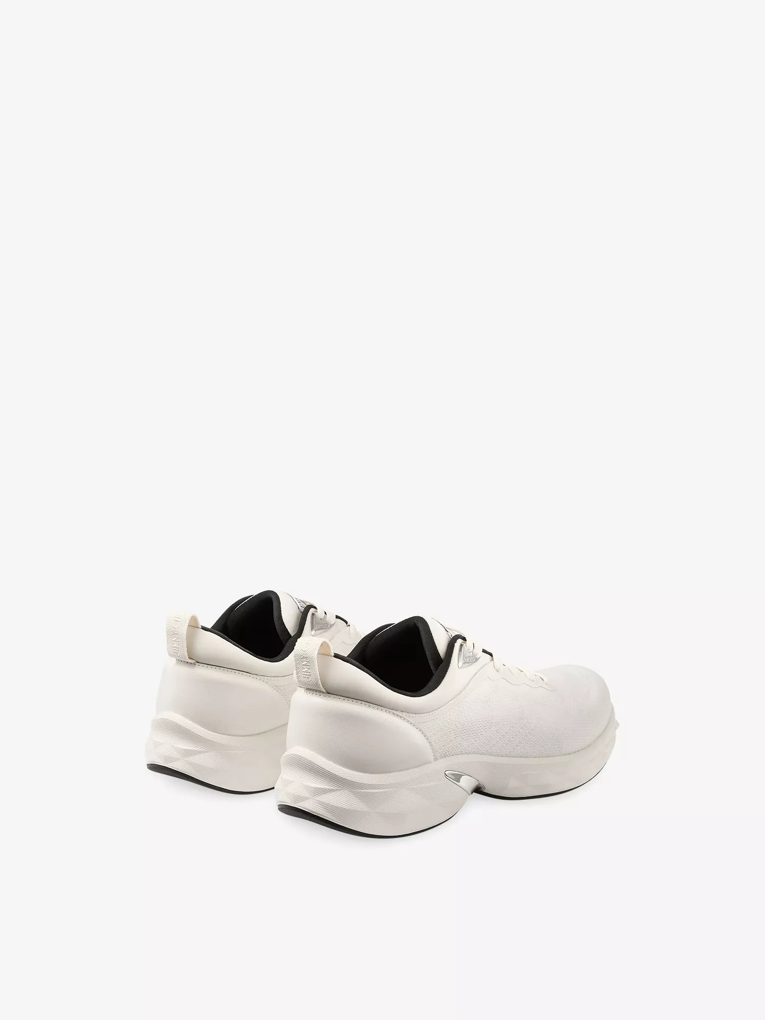 Jimmy Choo Men's Diamond Run Knit Jacquard Woven Trainers Jimmy Choo
