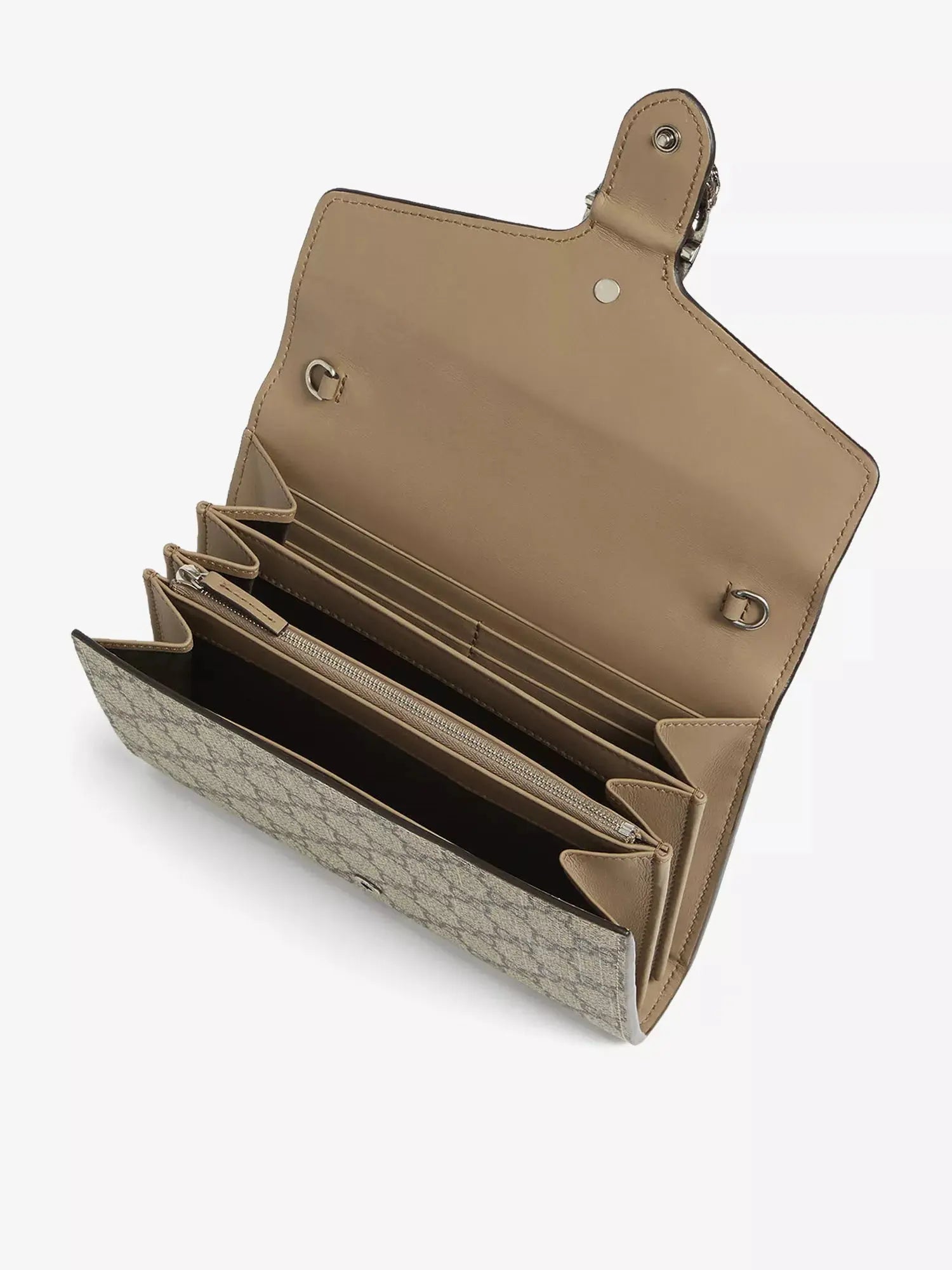 Gucci Women's GG Supreme Dionysus Canvas Wallet-on-chain Gucci