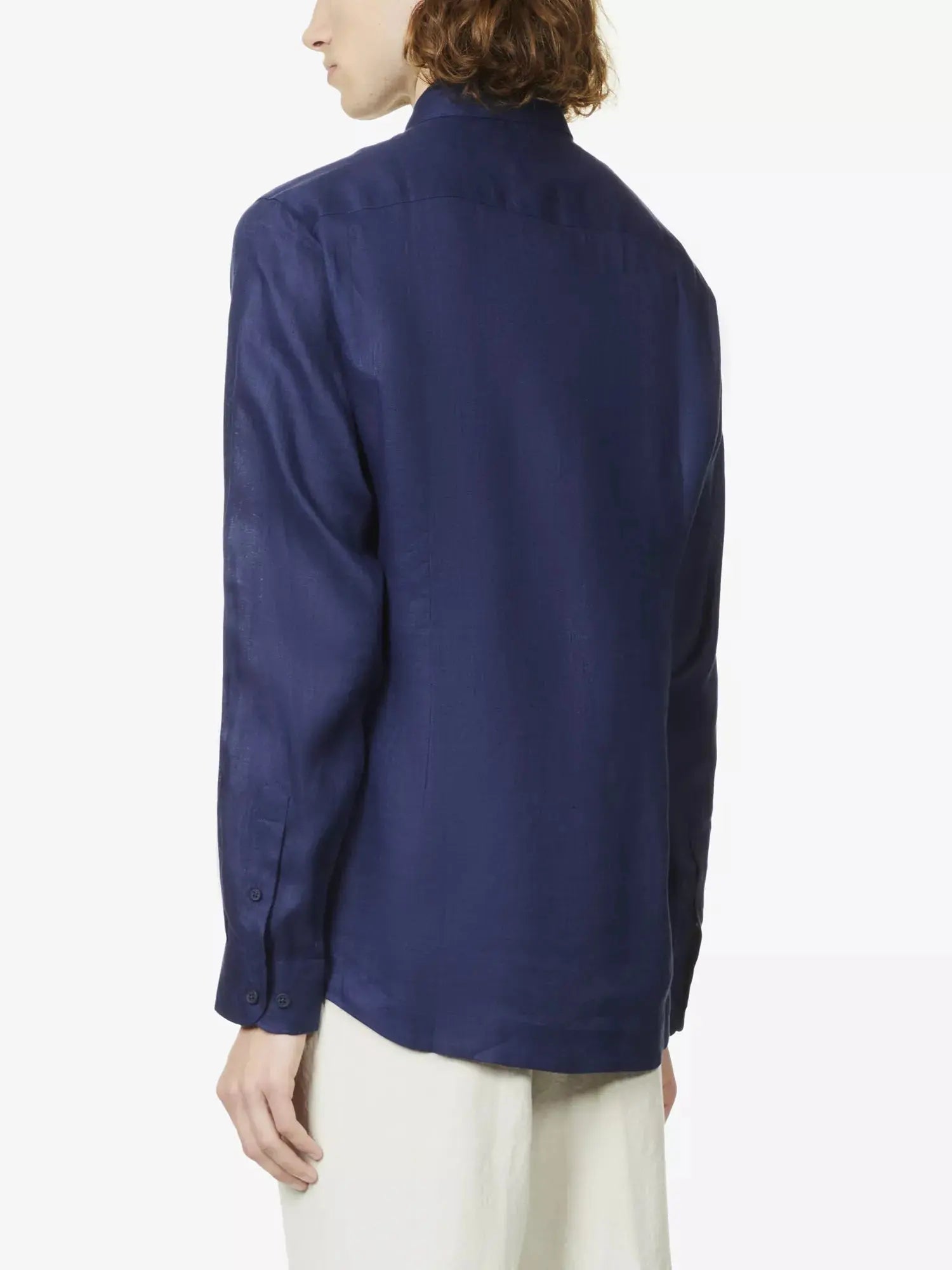 Orlebar Brown Men's Giles brand-tab regular-fit linen shirt Orlebar Brown