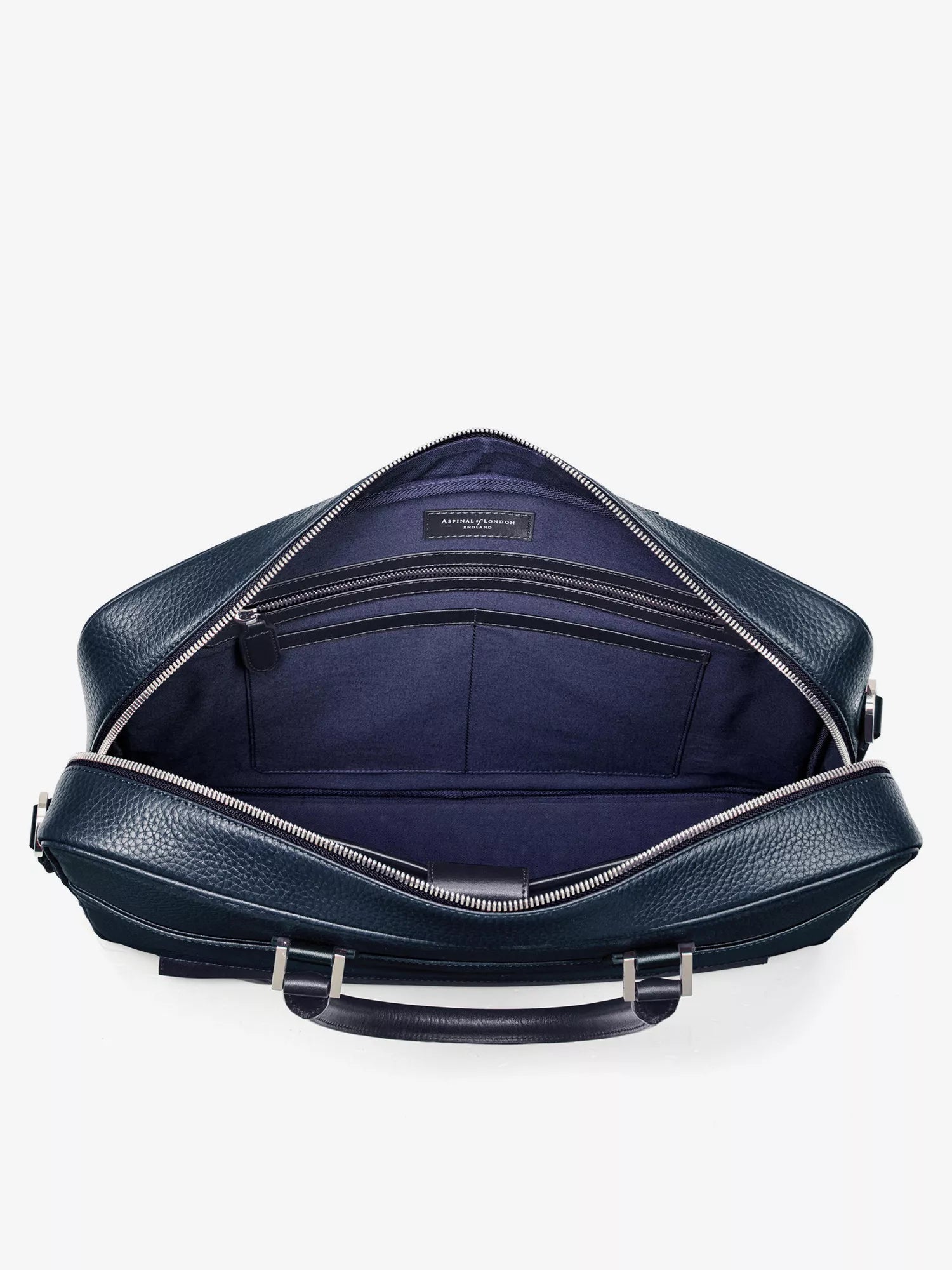 Aspinal of London Men's Mount Street logo-embellished leather laptop bag Aspinal of London