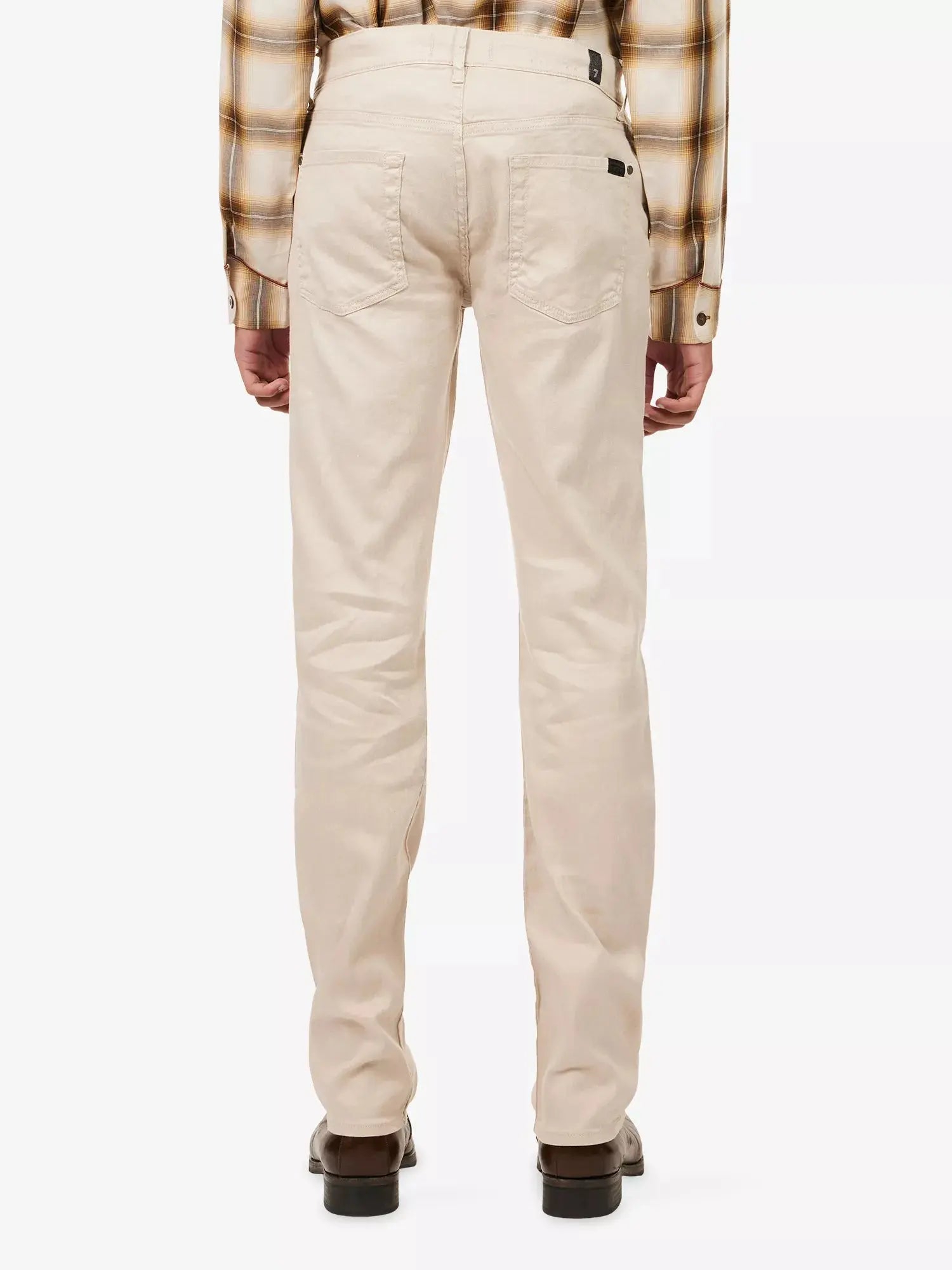 7 For All Mankind Men's Straight-Leg Linen And Cotton Denim Jeans 7 For All Mankind