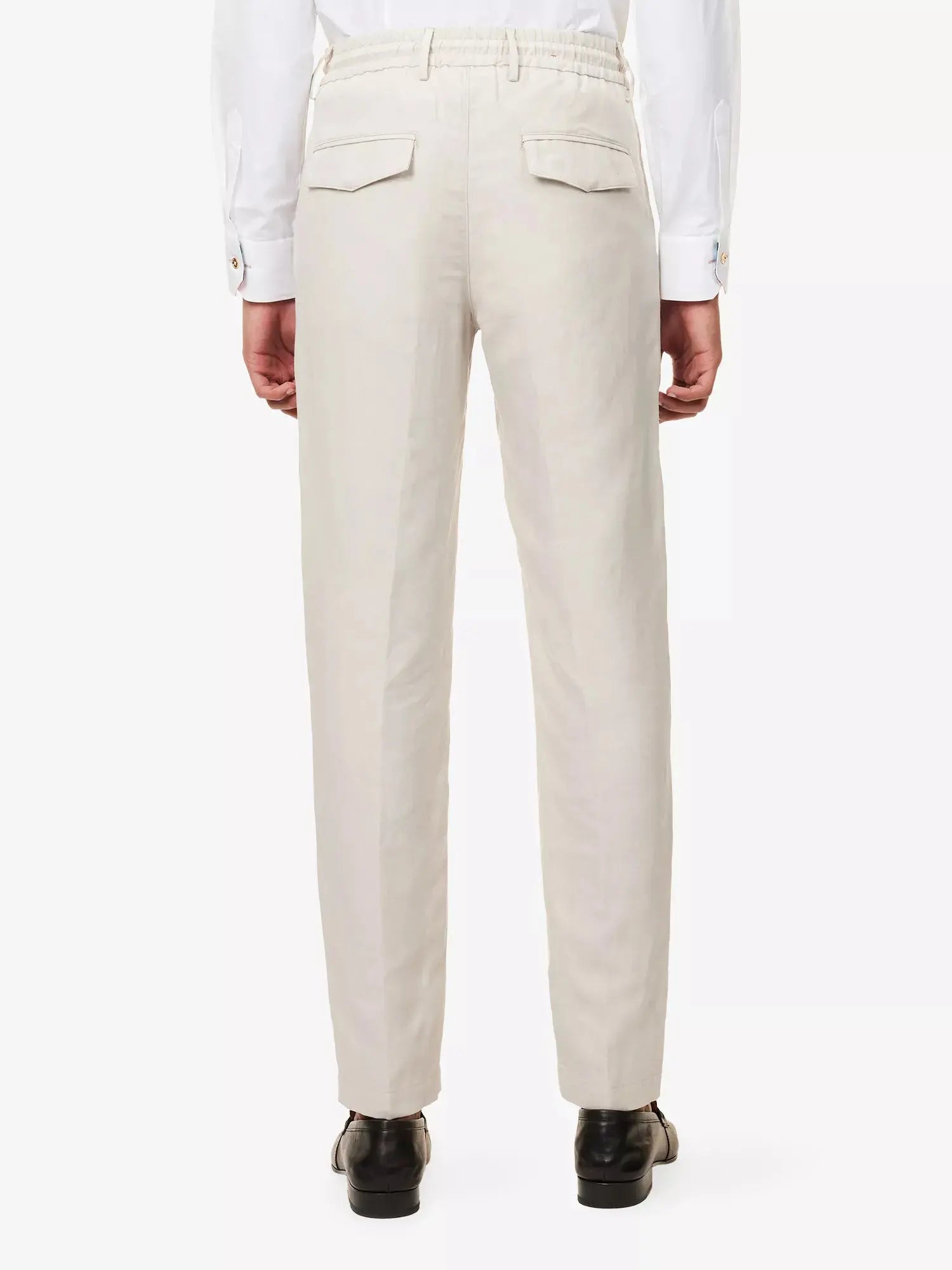 Eleventy Men's Slim-Leg Jogger Linen-Blend Trousers Eleventy