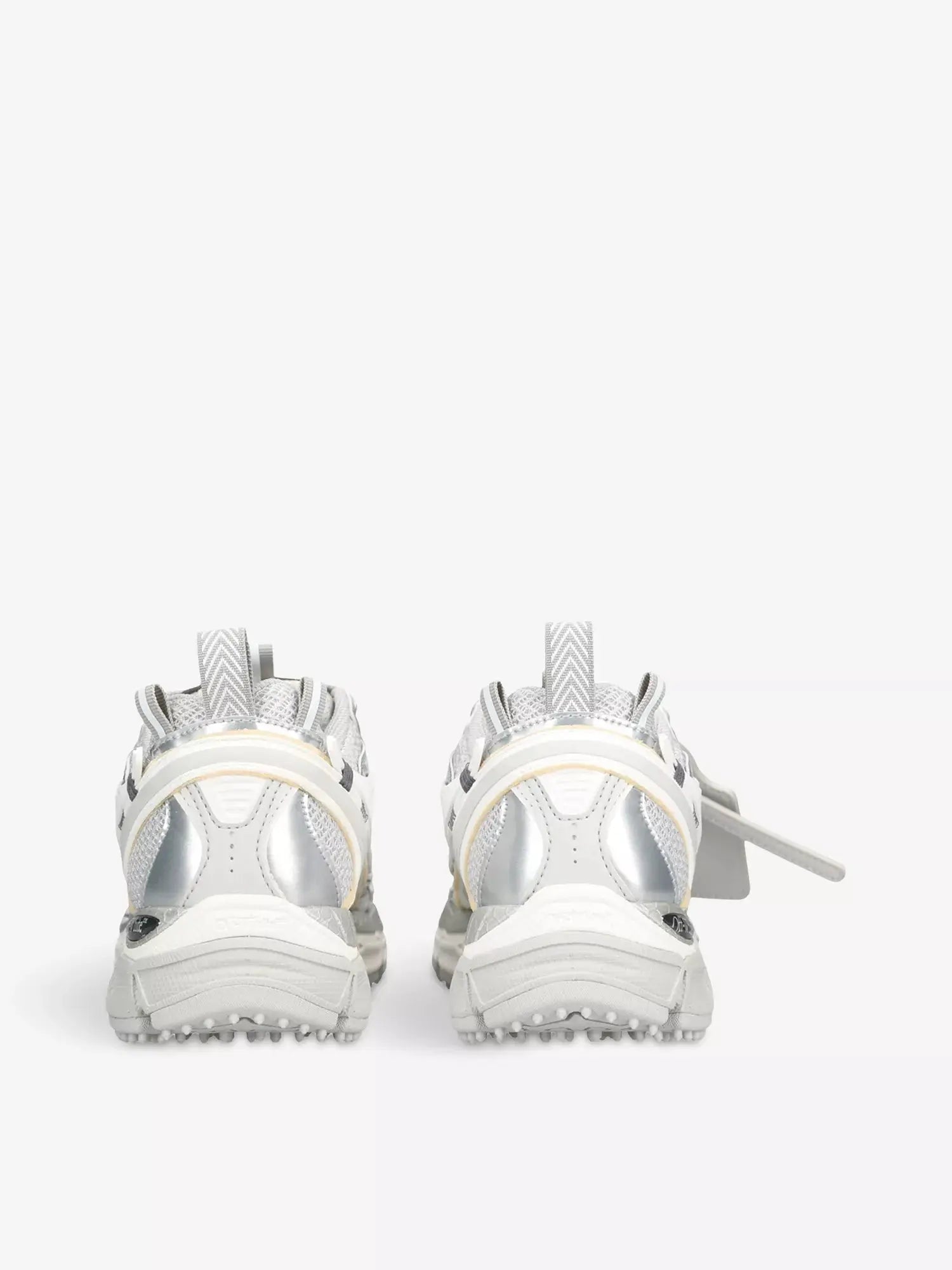 Off-White Women's Be Right Back mesh and faux-leather low-top trainers Off-White