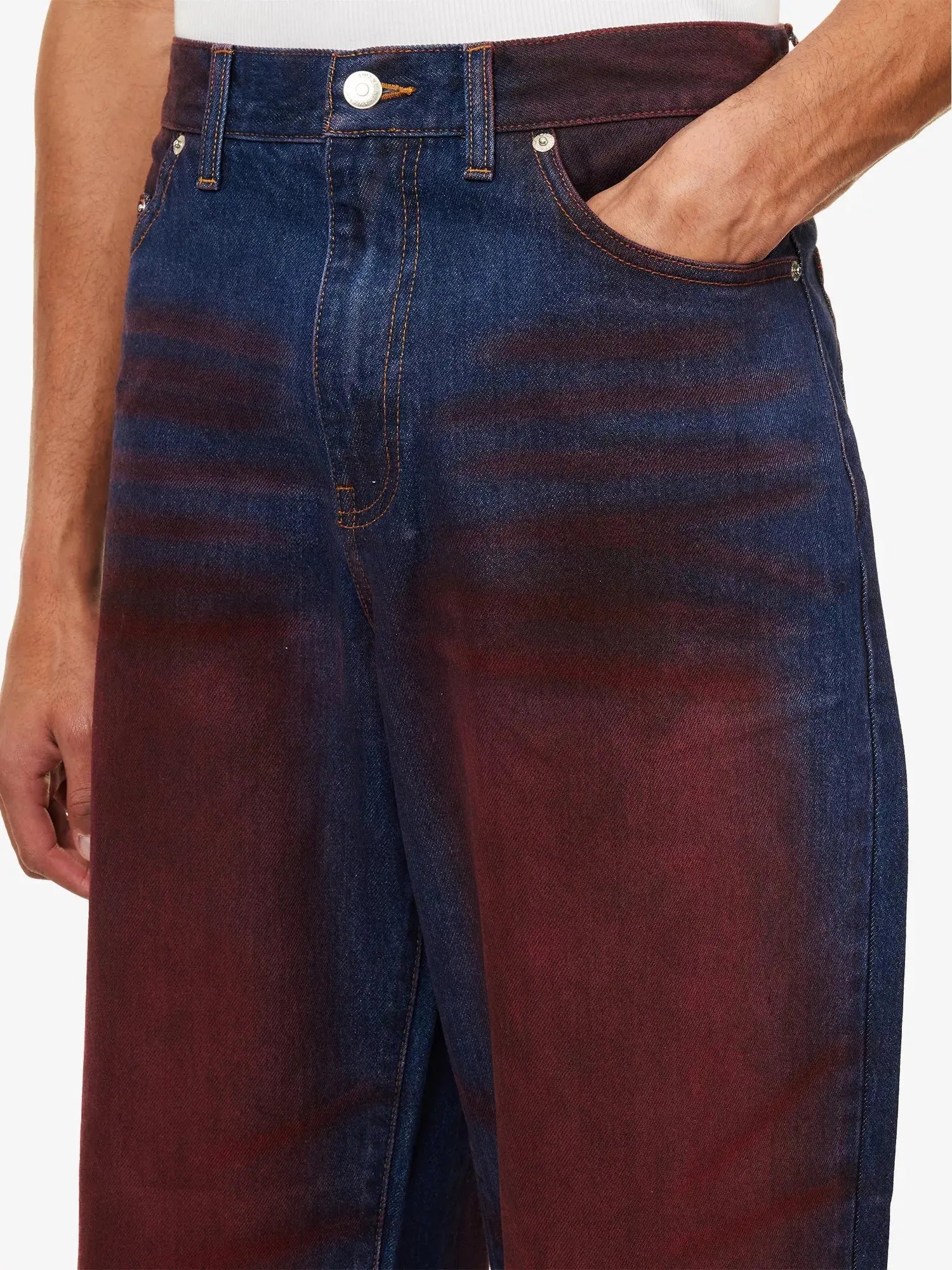 Awake NY  Men's Awake Orchid Baggy-Fit Denim Jeans Awake NY