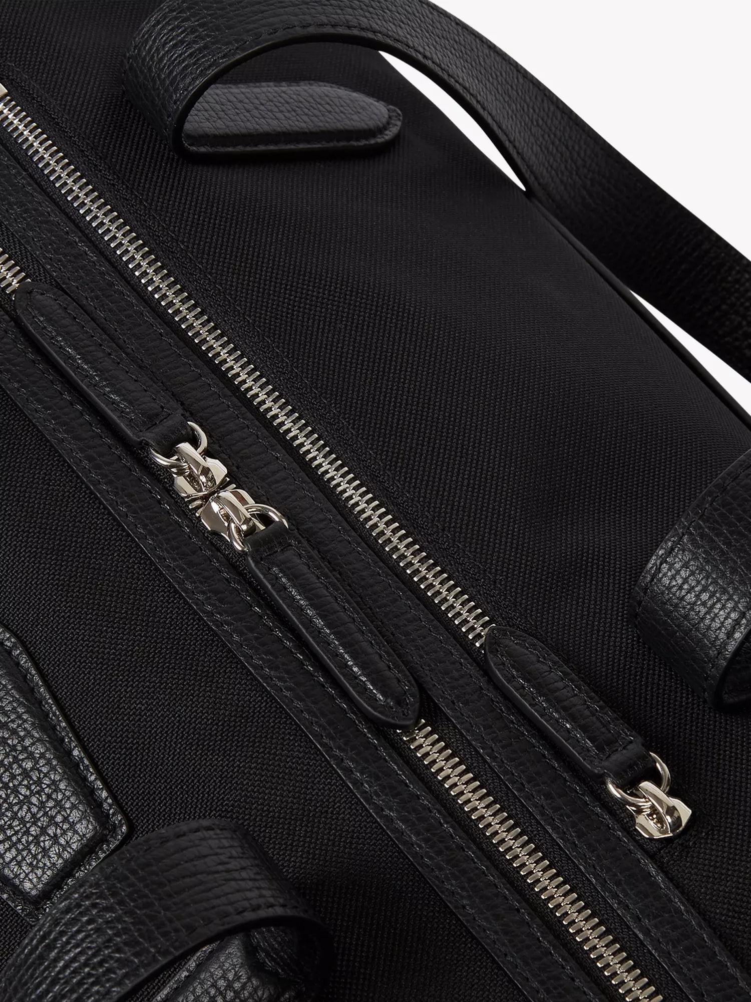 Smythson Men's Norton leather-trim canvas travel bag Smythson