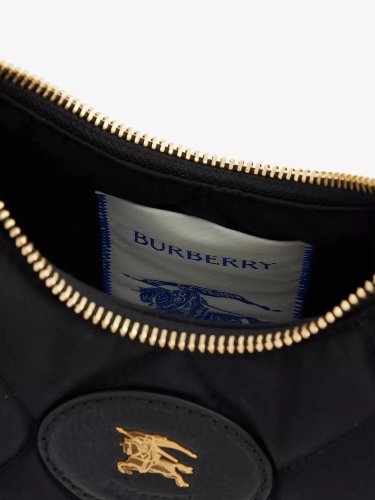 Burberry Women's Horseshoe Woven Cross-Body Bag Burberry