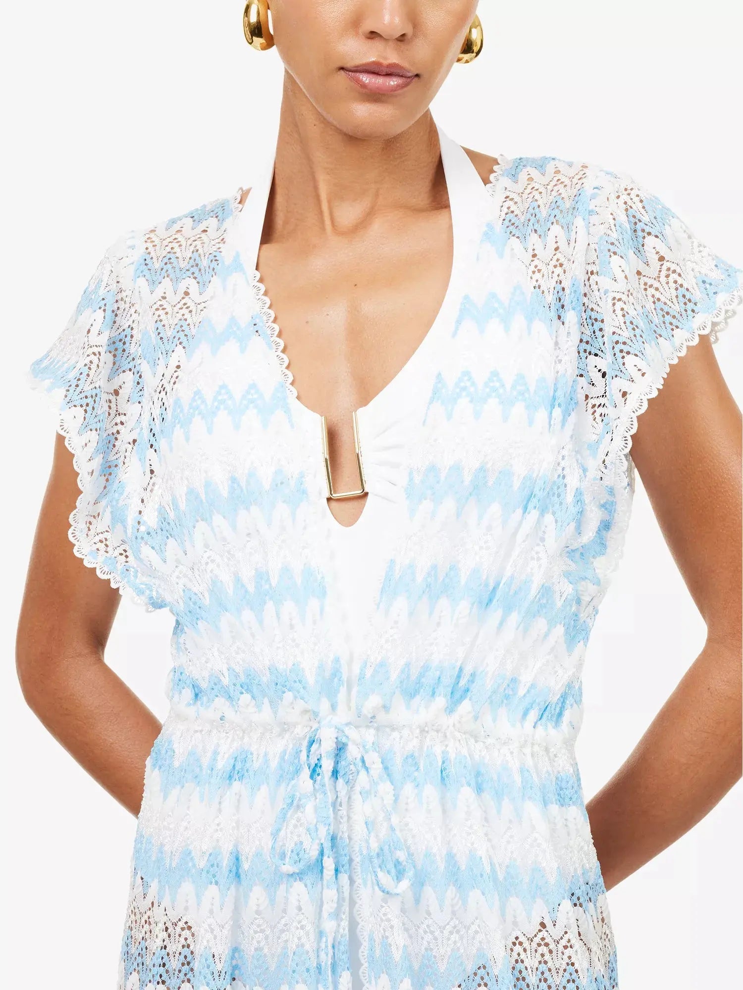 Melissa Odabash Women's Stevie Crochet Cotton Maxi Kaftan Melissa Odabash