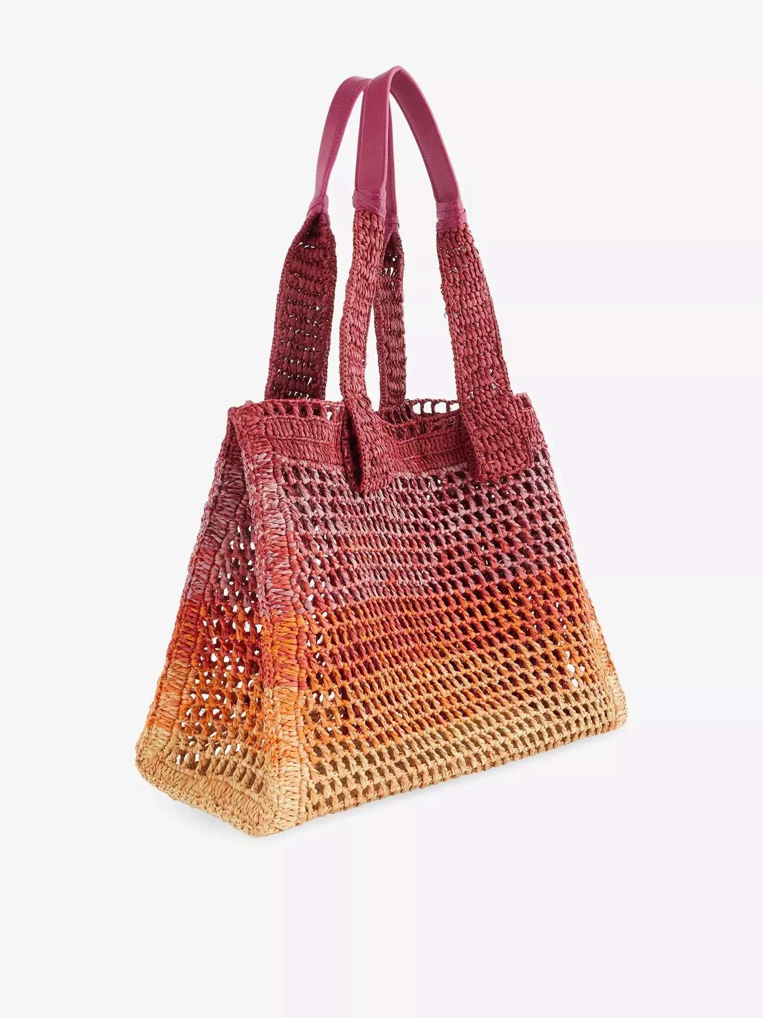Chloe Women's Summer Banana East-West Raffia Tote Bag Chloe