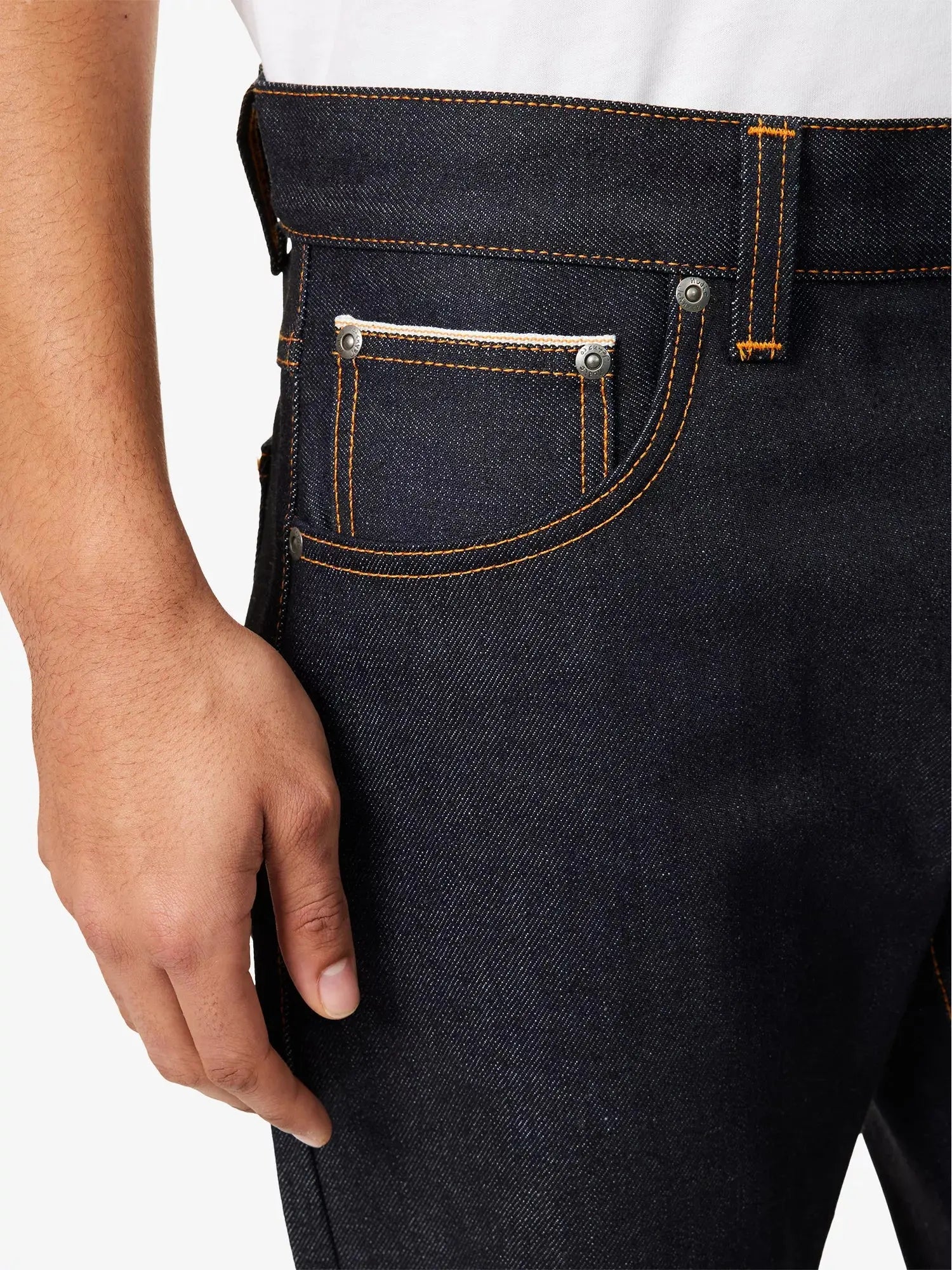 Nudie Jeans Men's Solid Ollie Straight-Leg Stretch-Denim Jeans Nudie Jeans