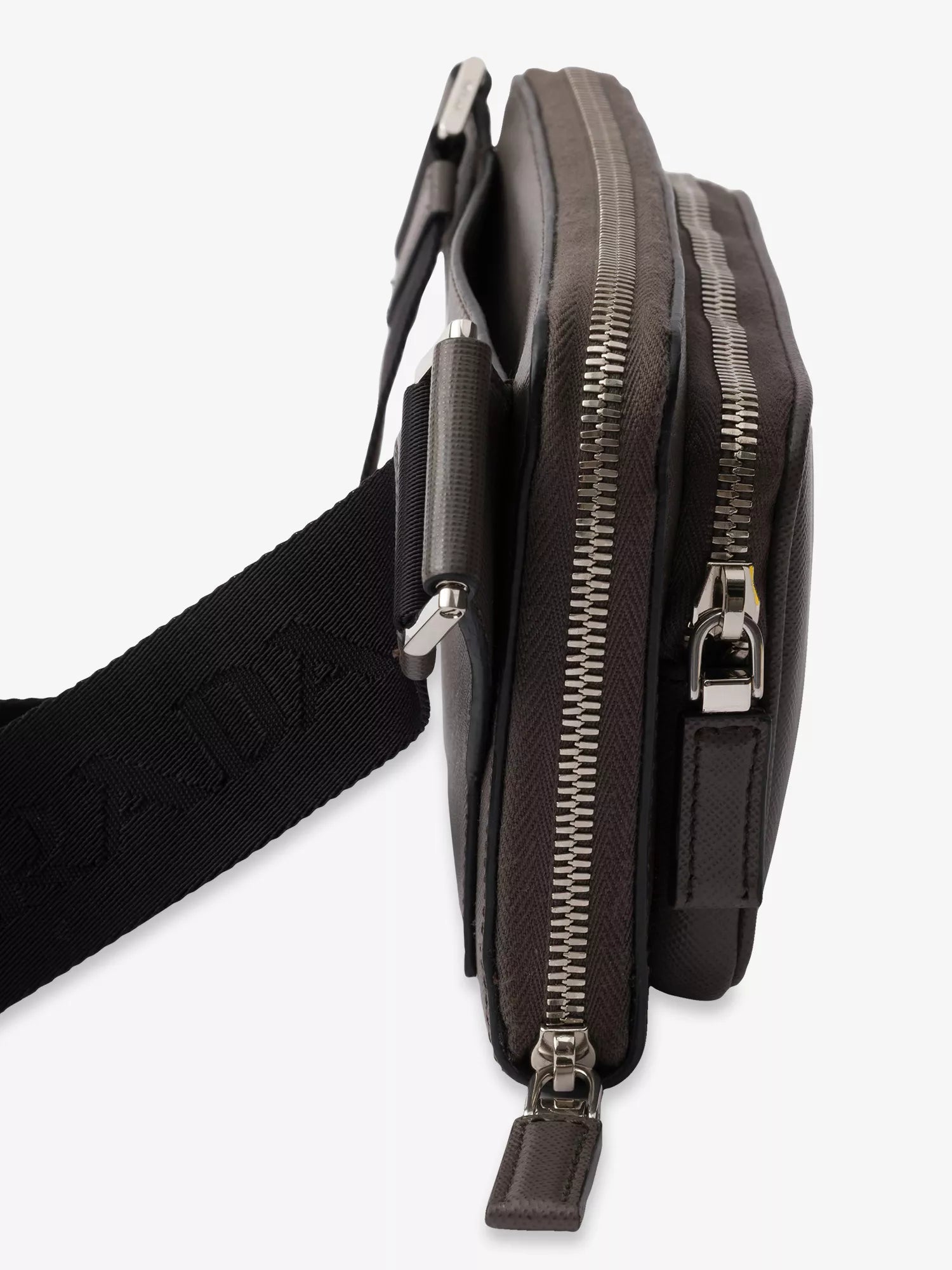 Prada Men's Brand-plaque Saffiano-leather cross-body bag Prada