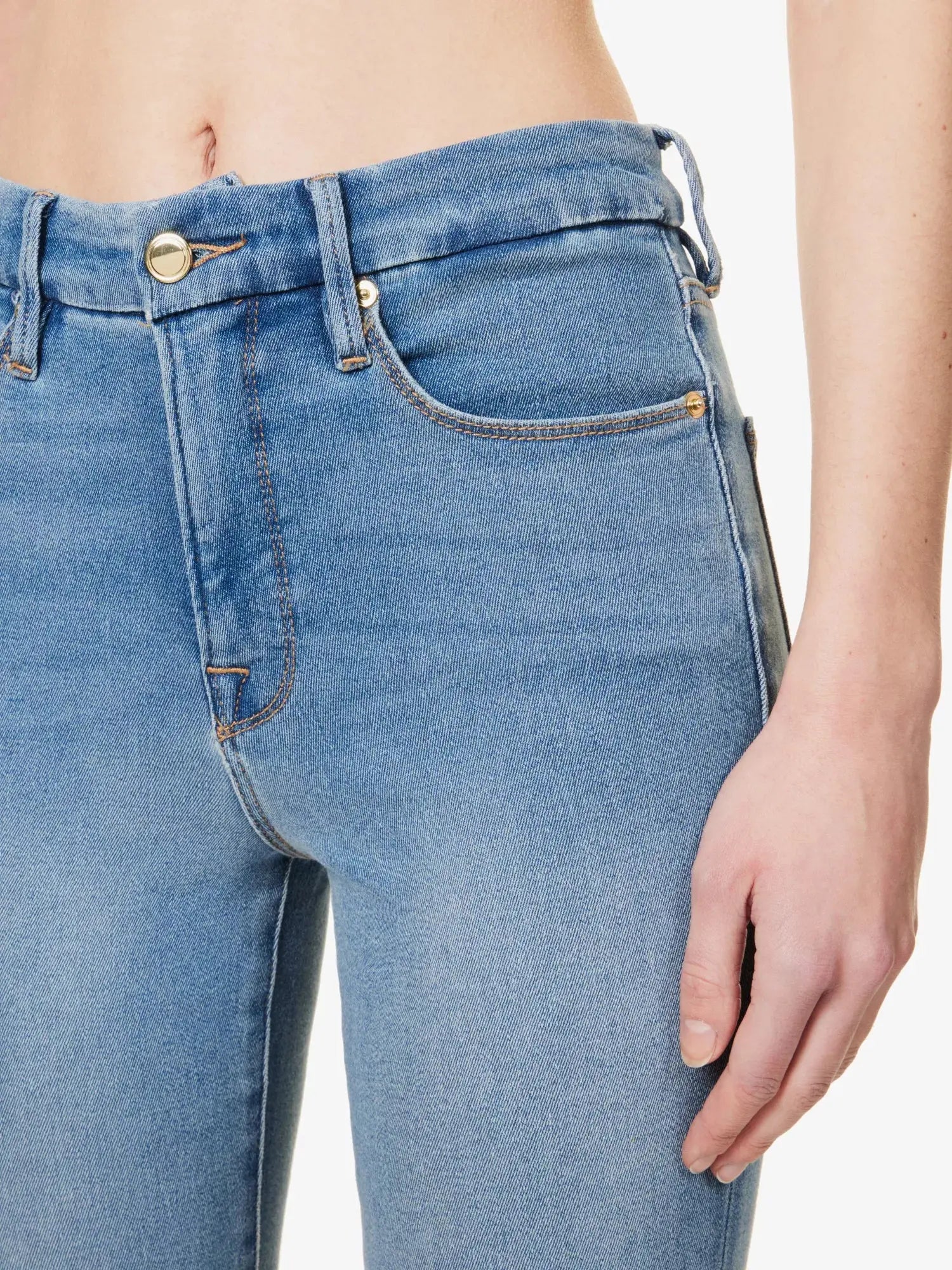 Good American Women's Good Legs skinny-leg mid-rise cropped stretch-denim jeans Good American
