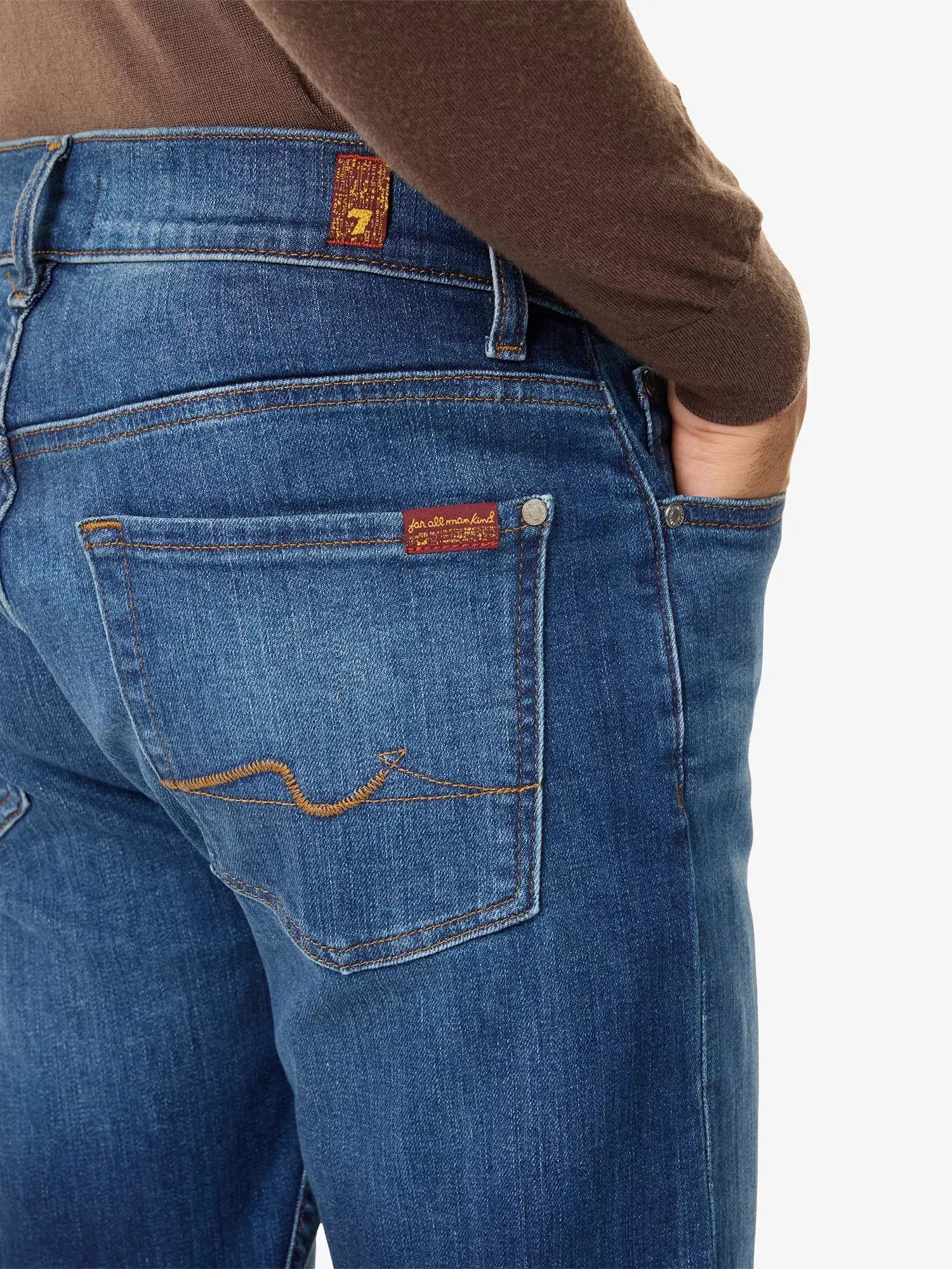 7 For All Mankind Men's Standard Straight-Leg Stretch-Denim Jeans 7 For All Mankind