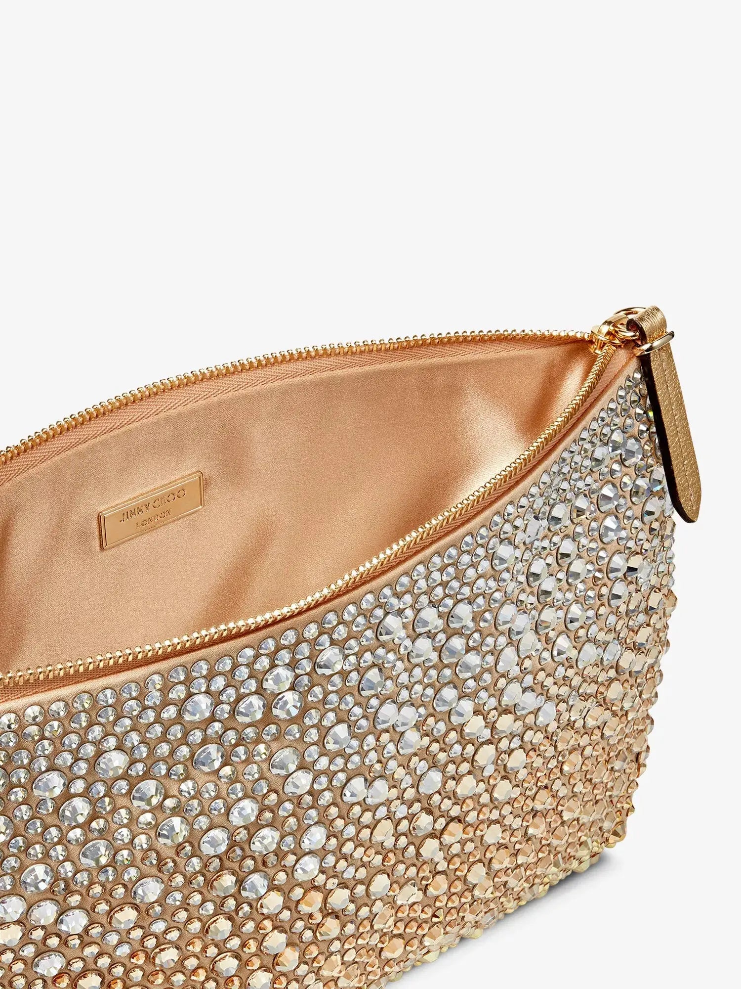 Jimmy Choo Women's Callie crystal-embellished satin clutch bag Jimmy Choo