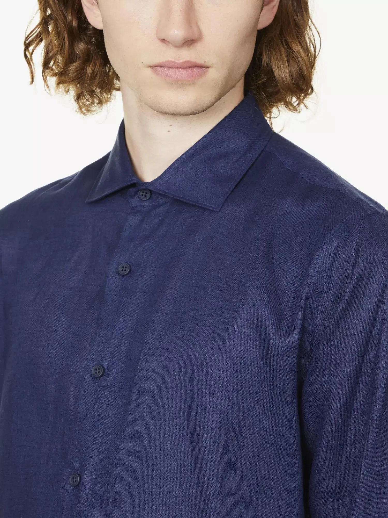 Orlebar Brown Men's Giles brand-tab regular-fit linen shirt Orlebar Brown