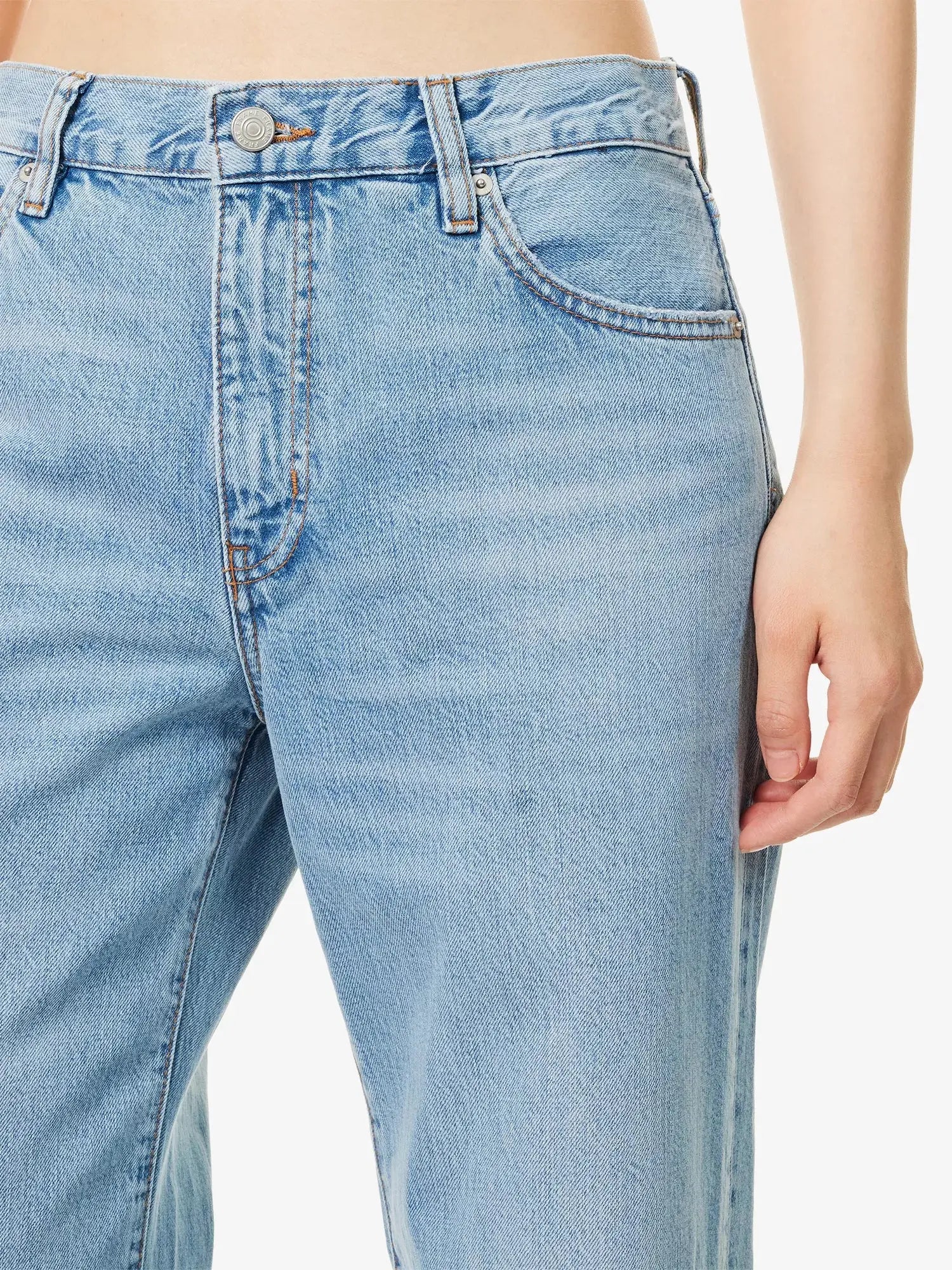 Frame Women's The Off Duty Stroll Mid-Rise Wide-Leg Denim Jeans Frame
