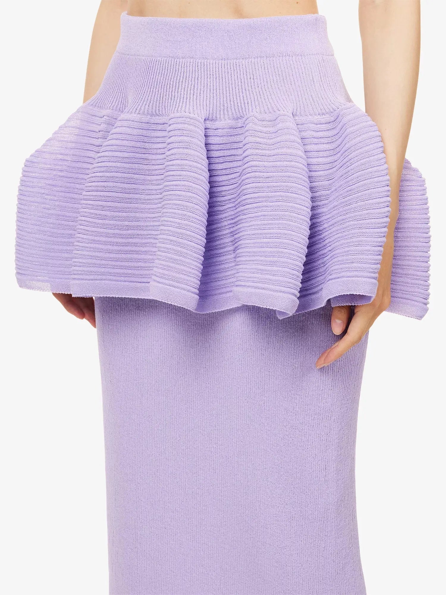 CFCL Women's Pot Layered Knitted Midi Skirt CFCL