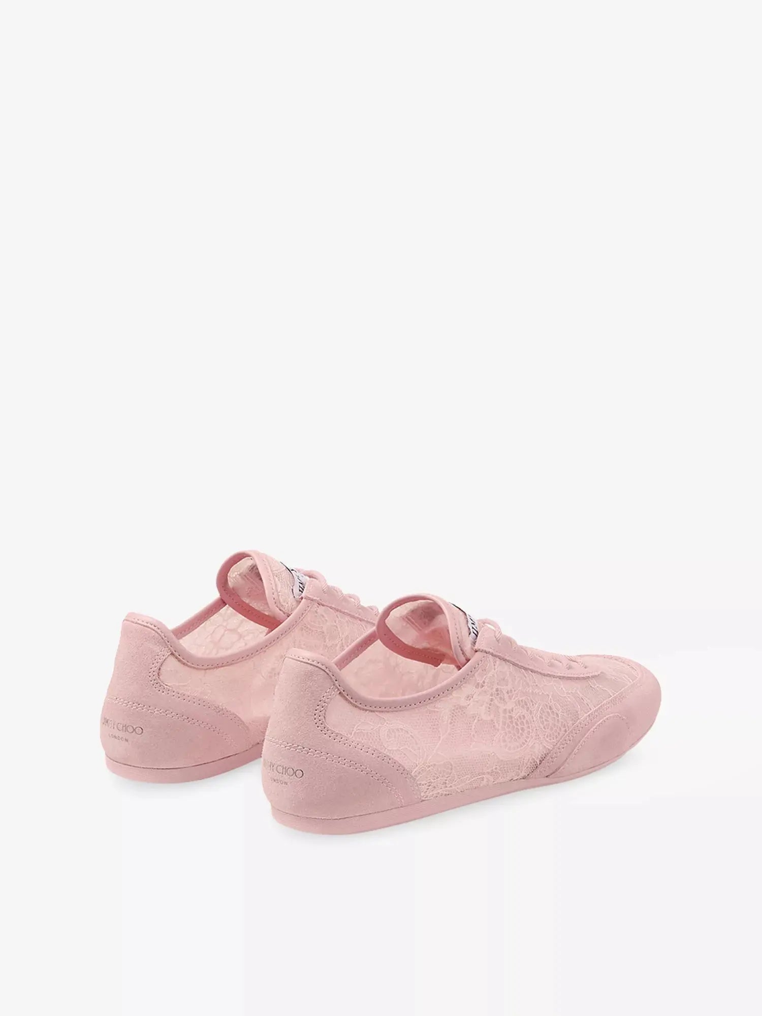 Jimmy Choo Women's Sunny F Lace and Suede Trainers Jimmy Choo