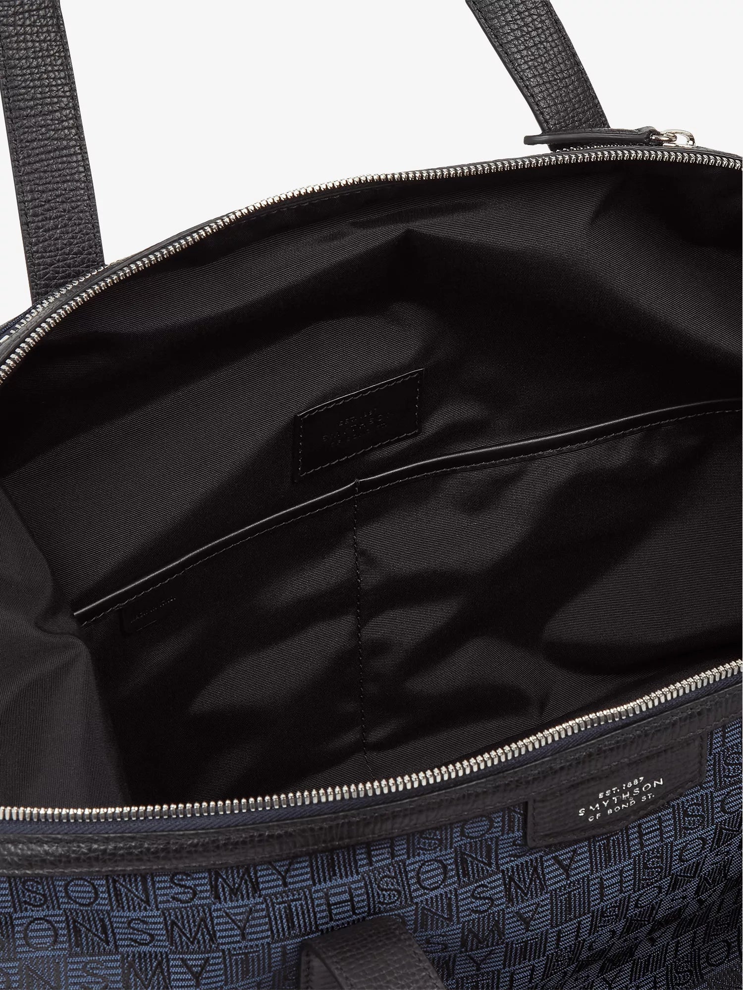 Smythson Men's Monogram-Stamp Small Canvas Travel Bag Smythson