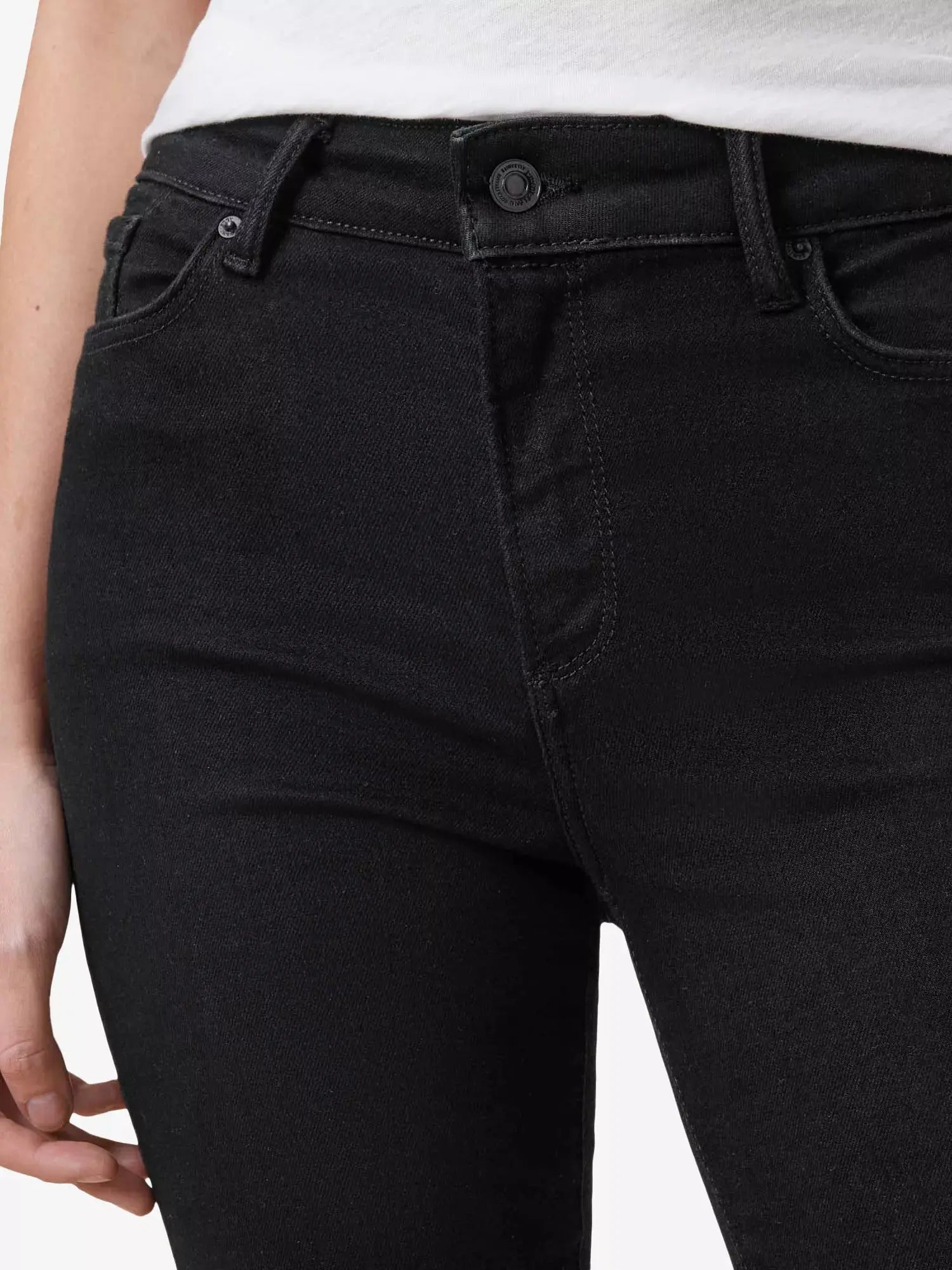 AllSaints Women's Miller Sizeme Skinny-Leg High-Rise Cotton-Blend Stretch-Denim Jeans Allsaints
