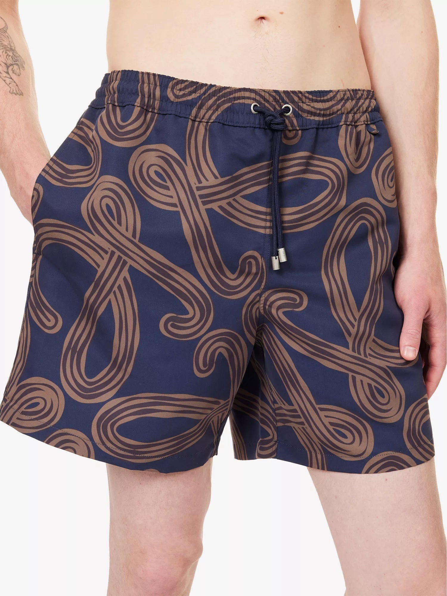 Loewe Men's Loewe x Paula's Ibiza Anagram-Print Swim Shorts Loewe