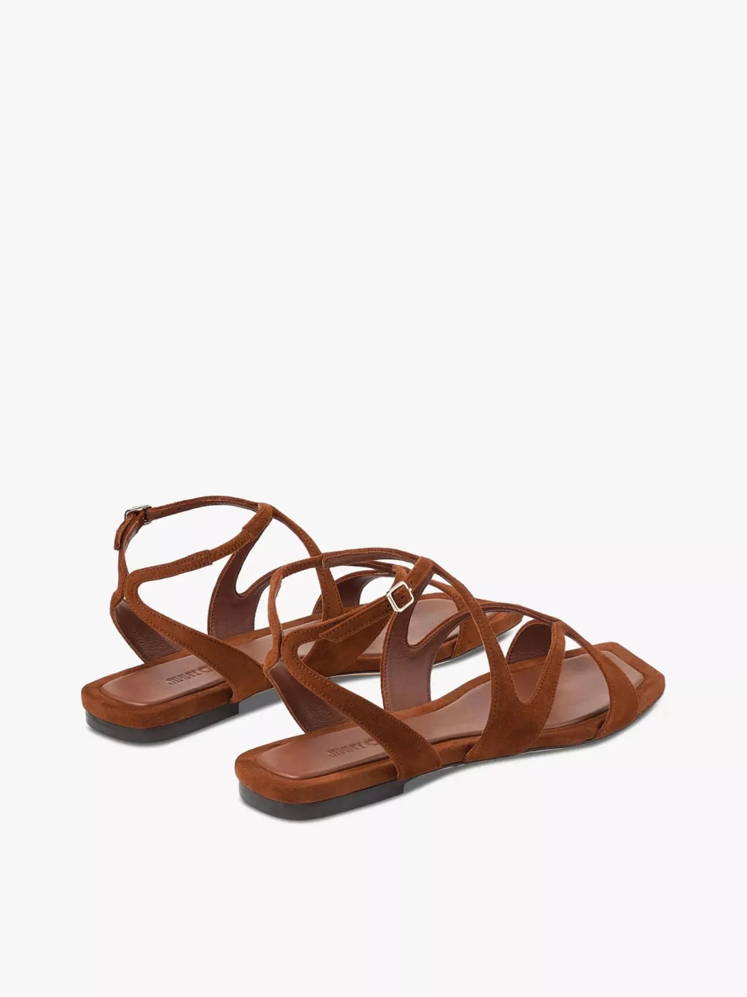 Jimmy Choo Women's Ayla suede flat sandals Jimmy Choo