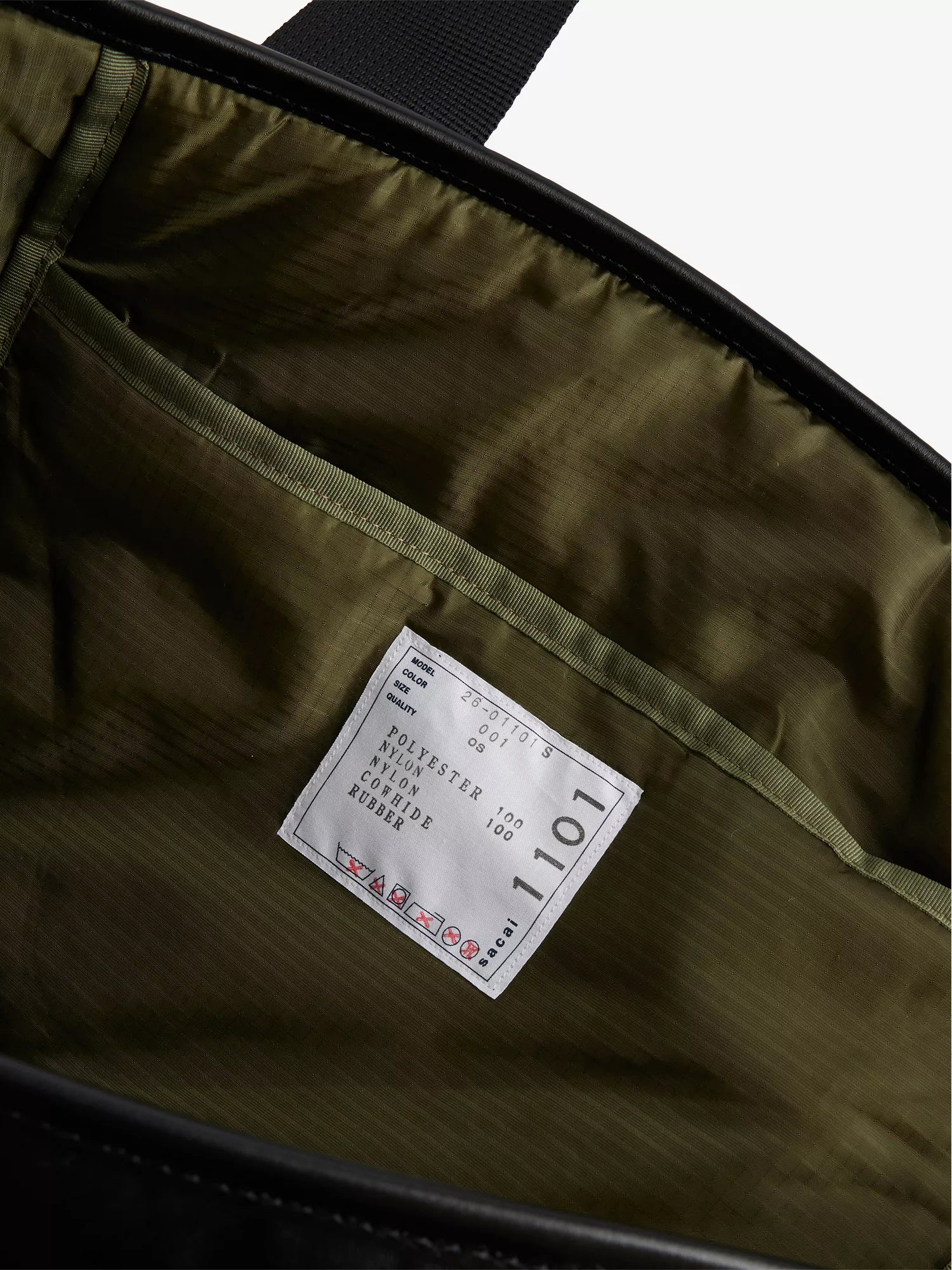 Sacai Men's Pocket Large Woven Tote Bag Sacai
