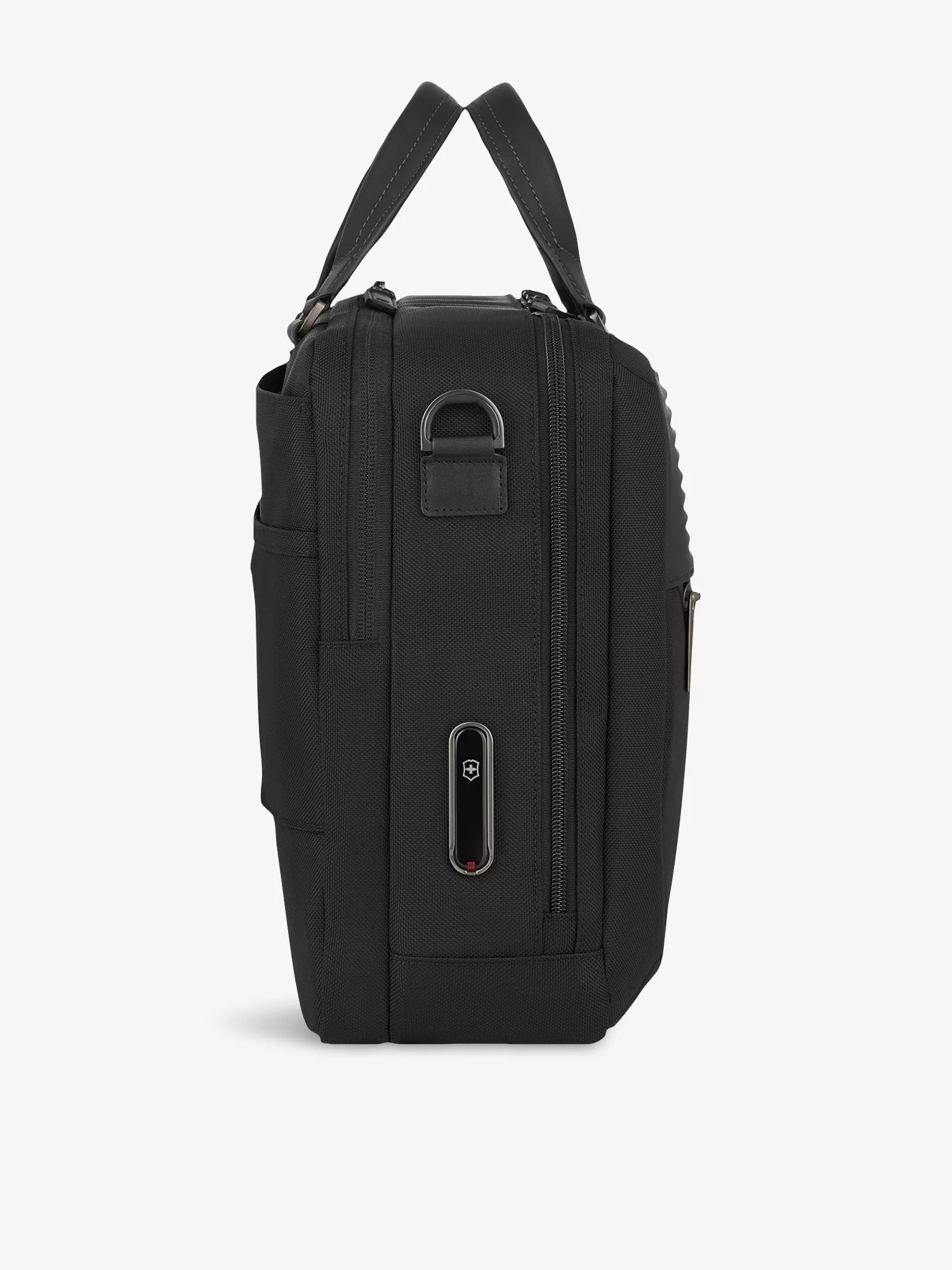 Victorinox Men's Mythic Deluxe Leather and Woven Briefcase Victorinox