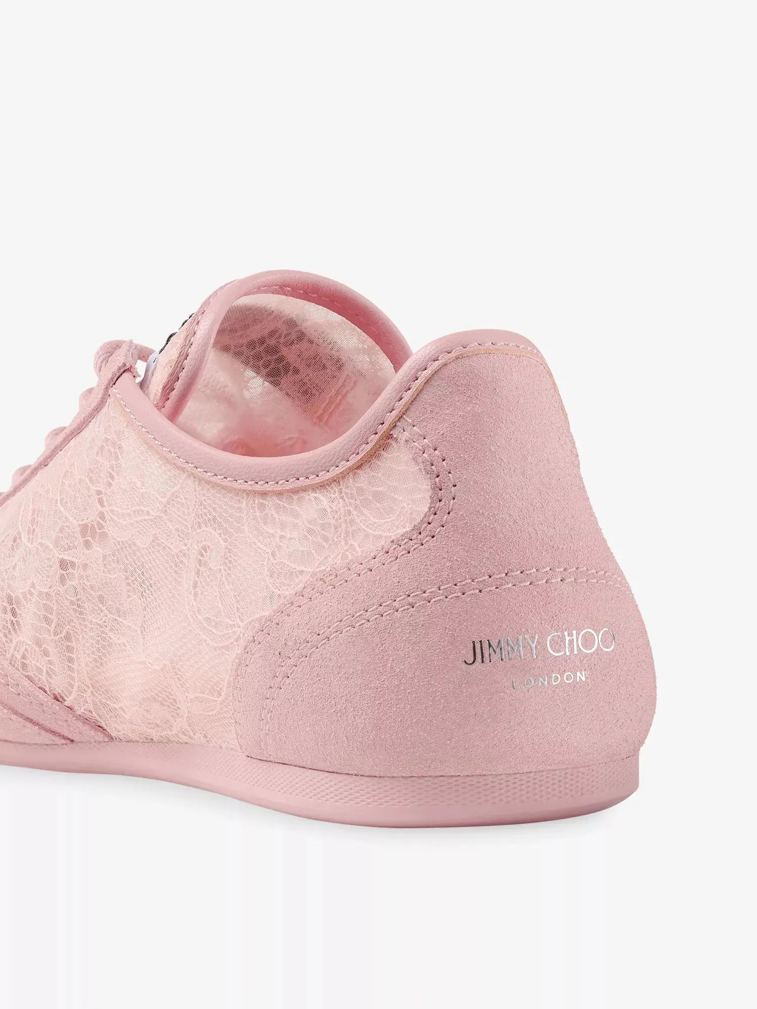Jimmy Choo Women's Sunny F Lace and Suede Trainers Jimmy Choo