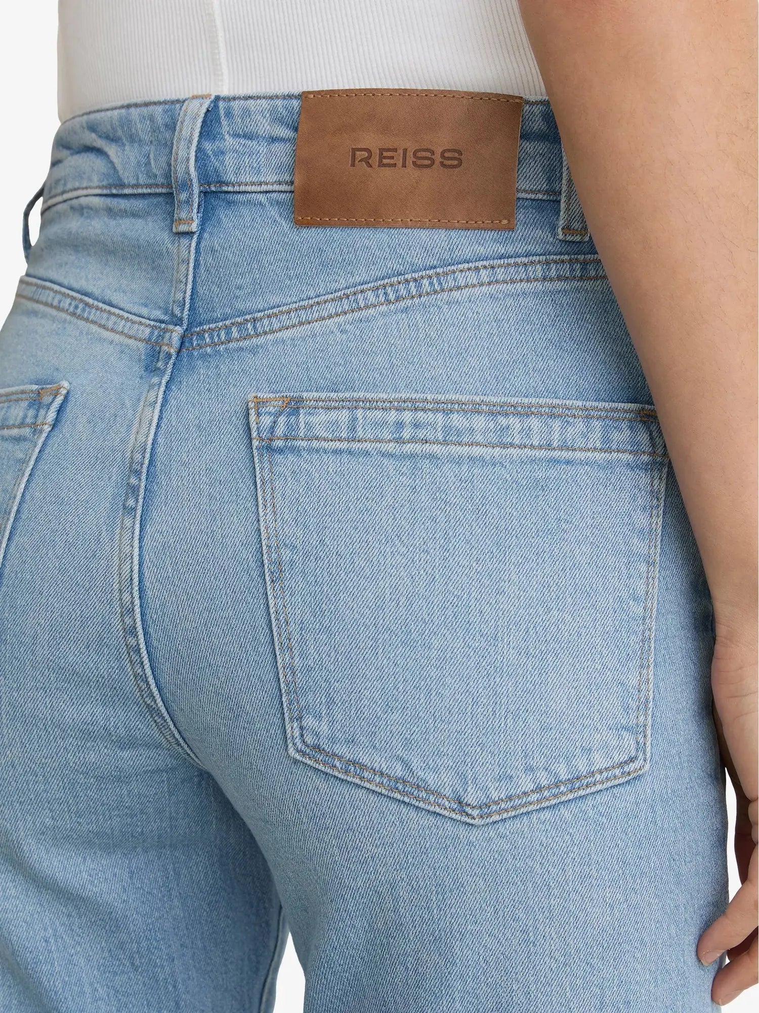Reiss Women's Aubrey Slim-Fit Denim Jeans Reiss