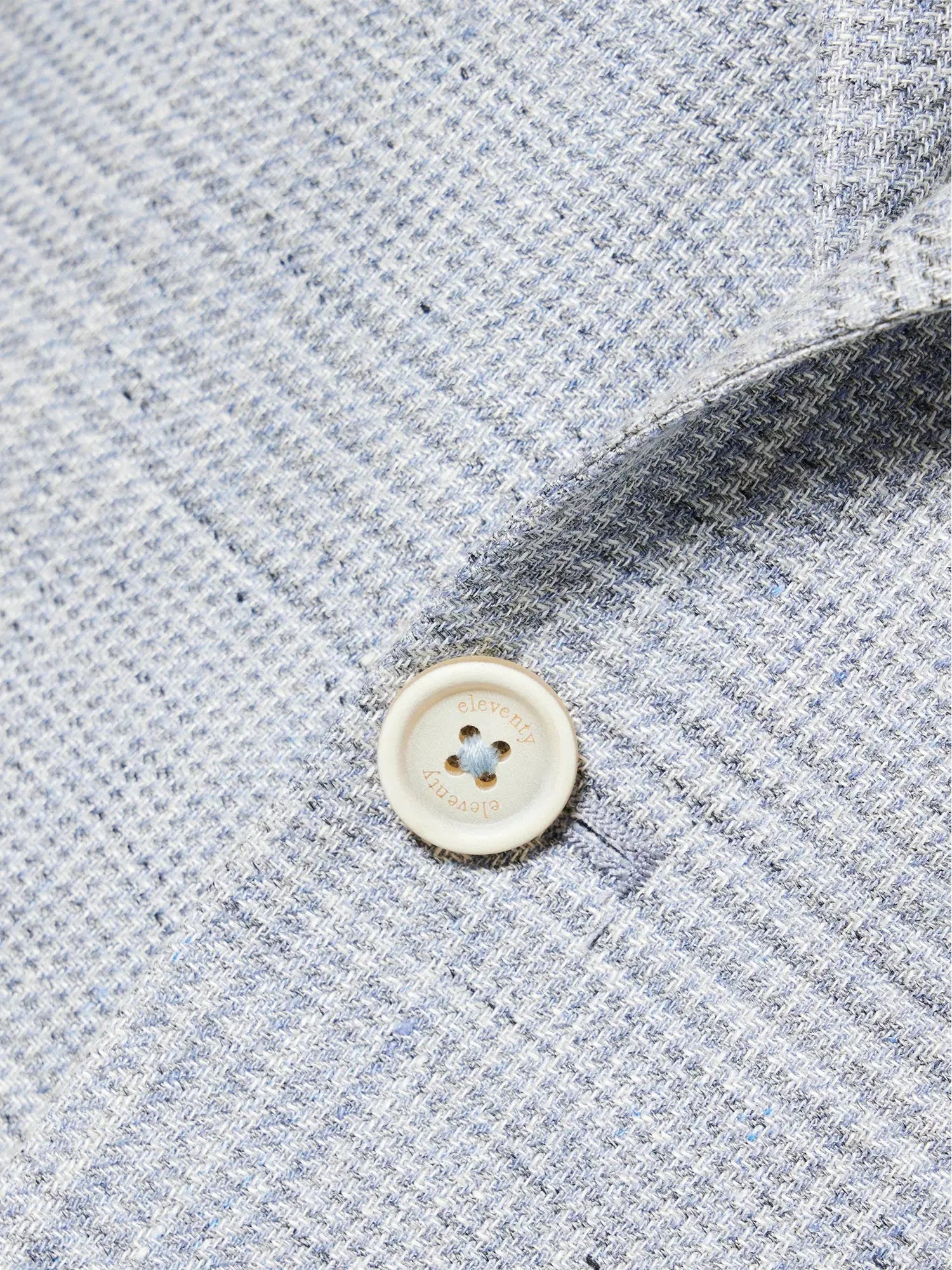 Eleventy Men's Single-Breasted Checked Linen and Wool-Blend Jacket Eleventy