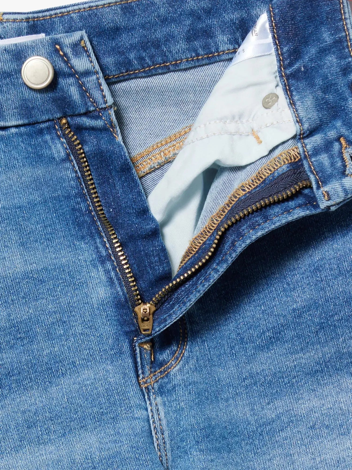 Good American Women's Af Good Waist five pockets skinny mid-rise stretch cotton-blend denim jeans Good American